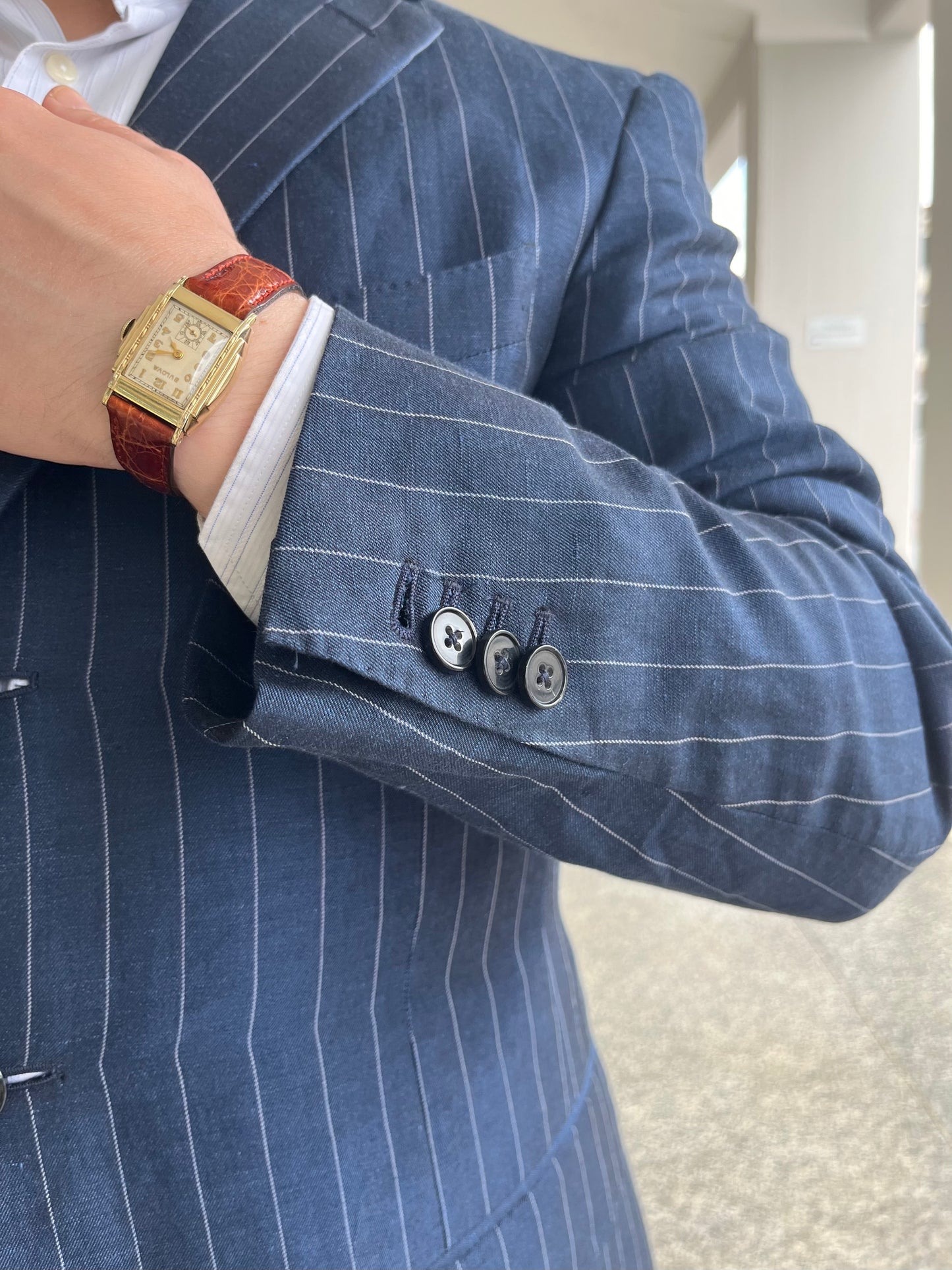 Giacca Ermenegildo Zegna in seta e lino tg. 48