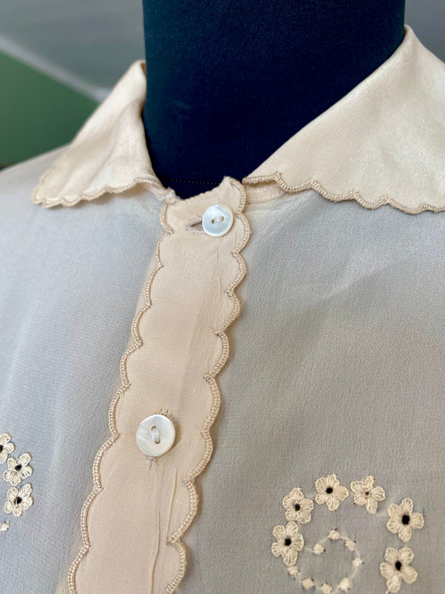 Camicia sartoriale in seta anni ‘50 - TG. 40