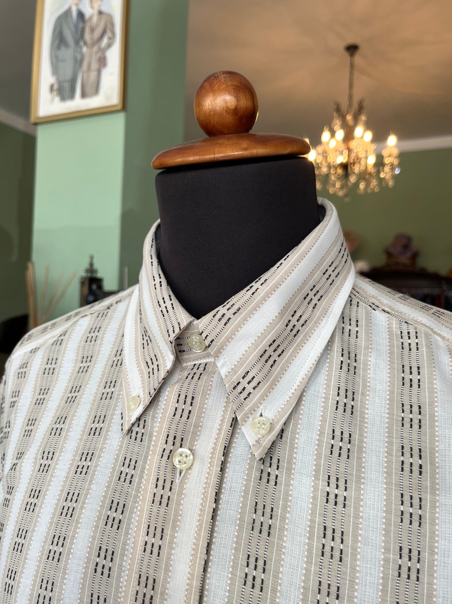 Camicia anni ‘80 nocciola tg. M