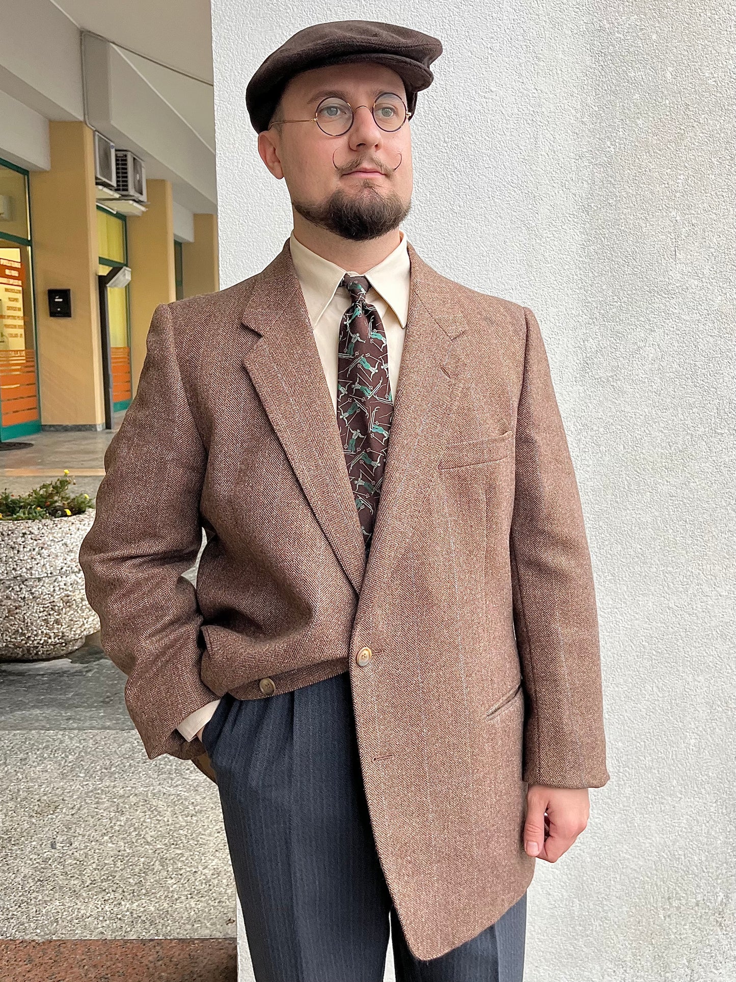 Giacca tweed anni ‘80 tg. 54
