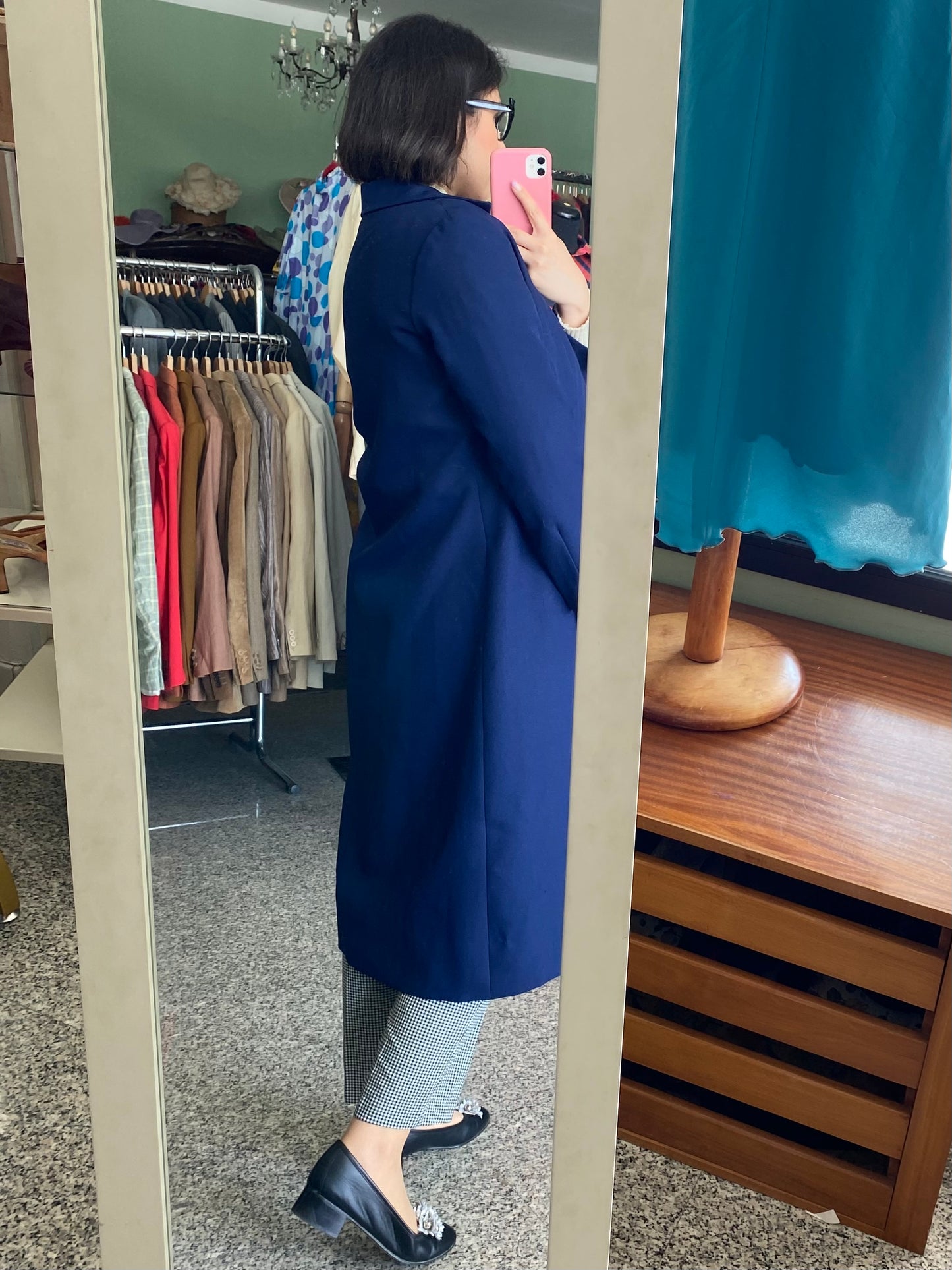 Soprabito sartoriale blu anni ‘60 - TG. 44/46