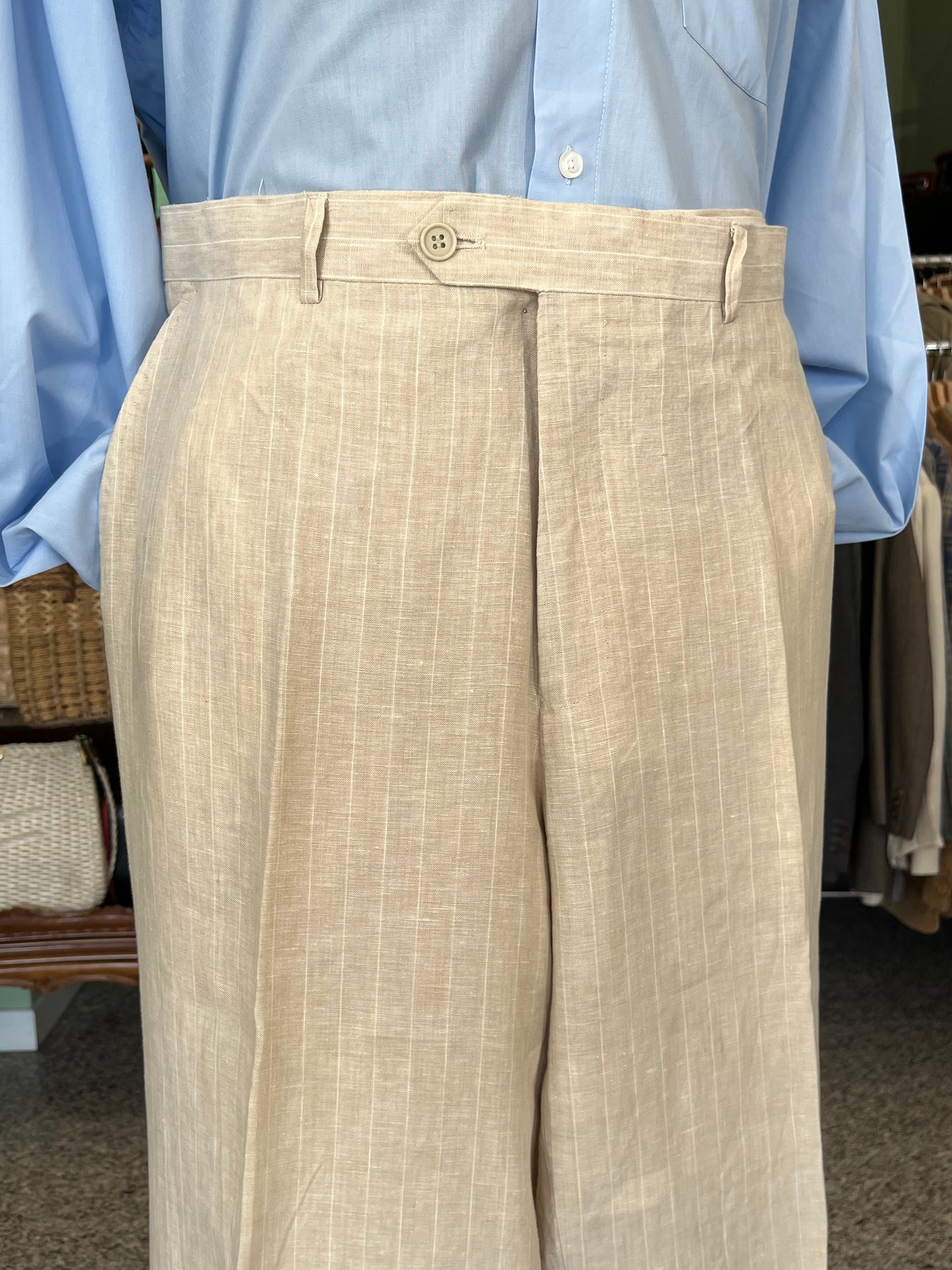 Completo in lino anni '90 tg. 58 extra lunga