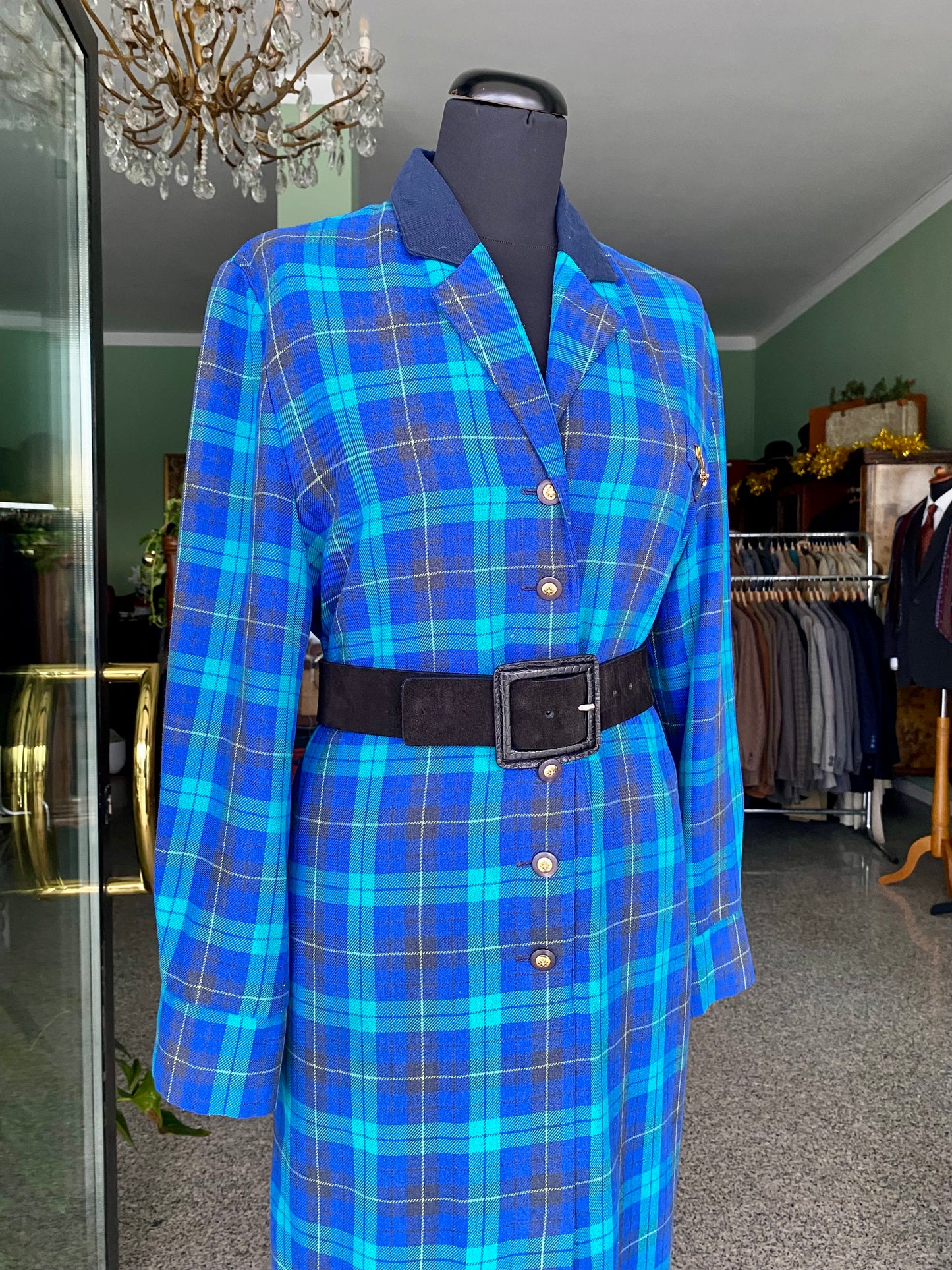 Abito tartan blu - TG. 44/46