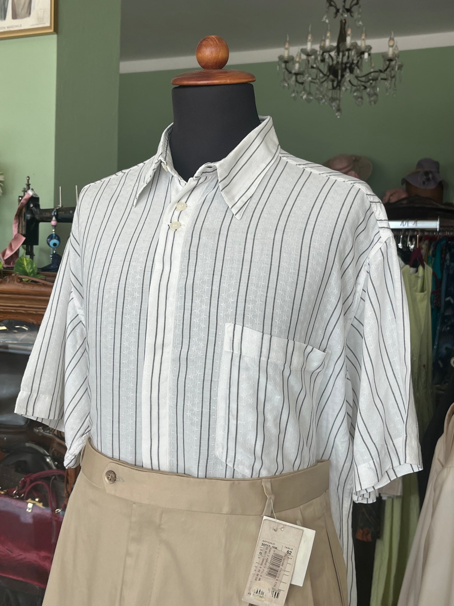 Camicia a maniche corte cotone L-XL