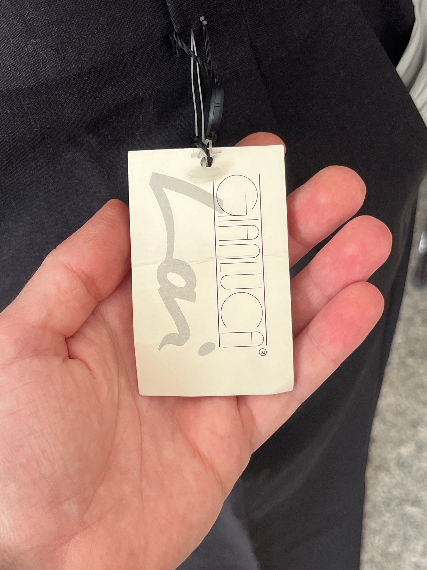 Calzoni fresco di lana antracite tg. 56