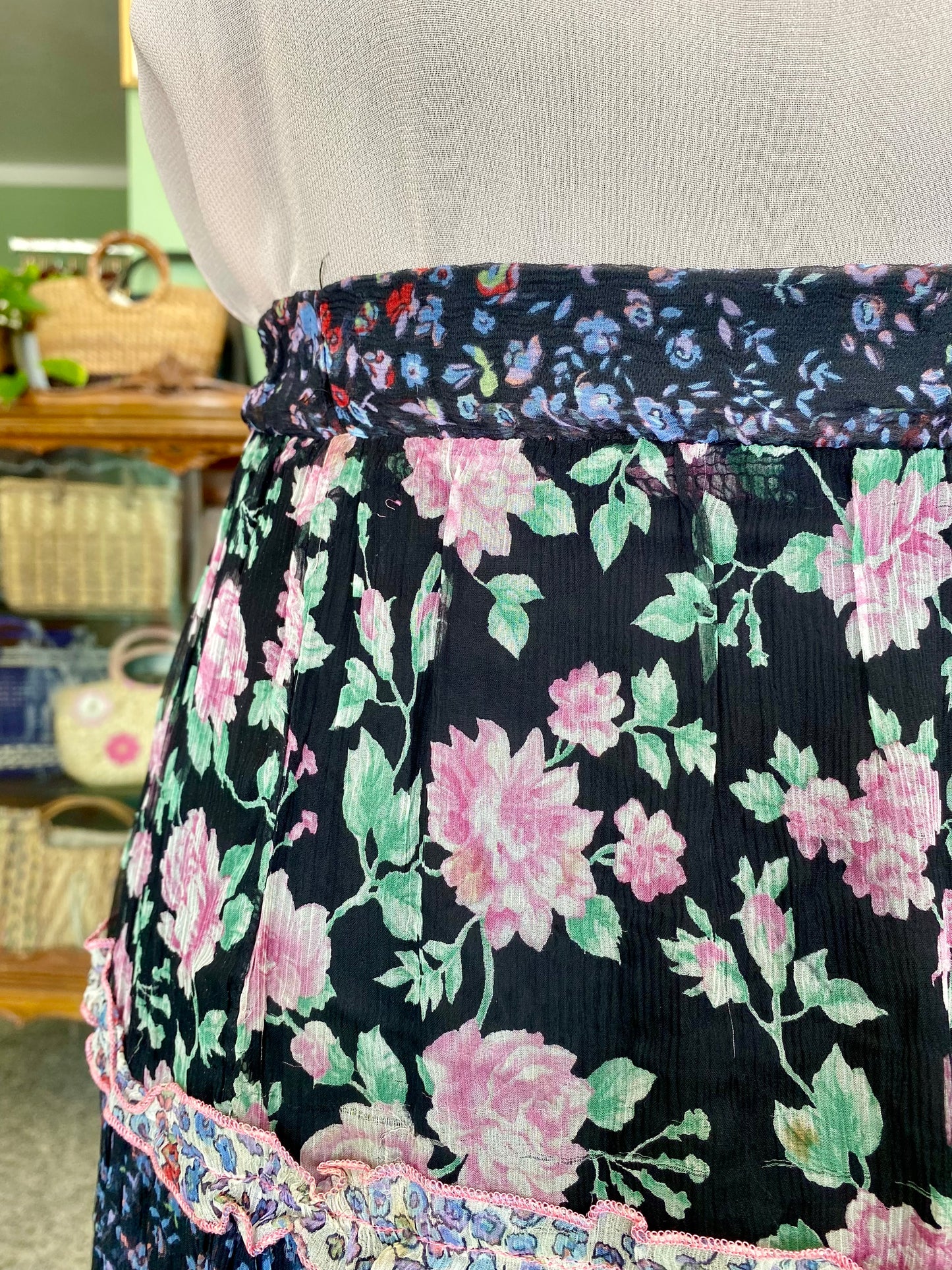 Gonna anni ‘90 in organza di seta - TG. 42/44