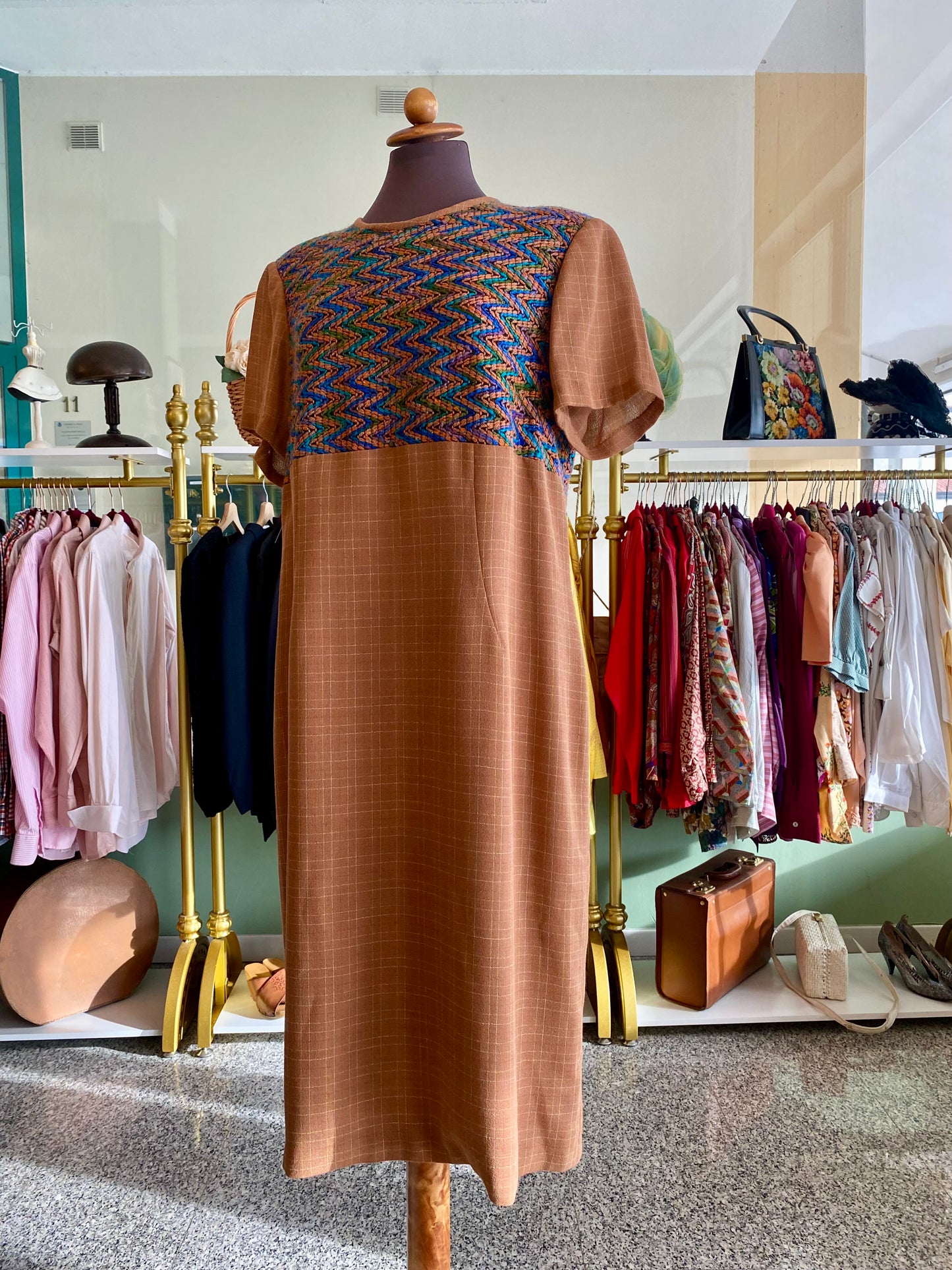 Tailleur giacca + abito anni ‘70 - TG. 50