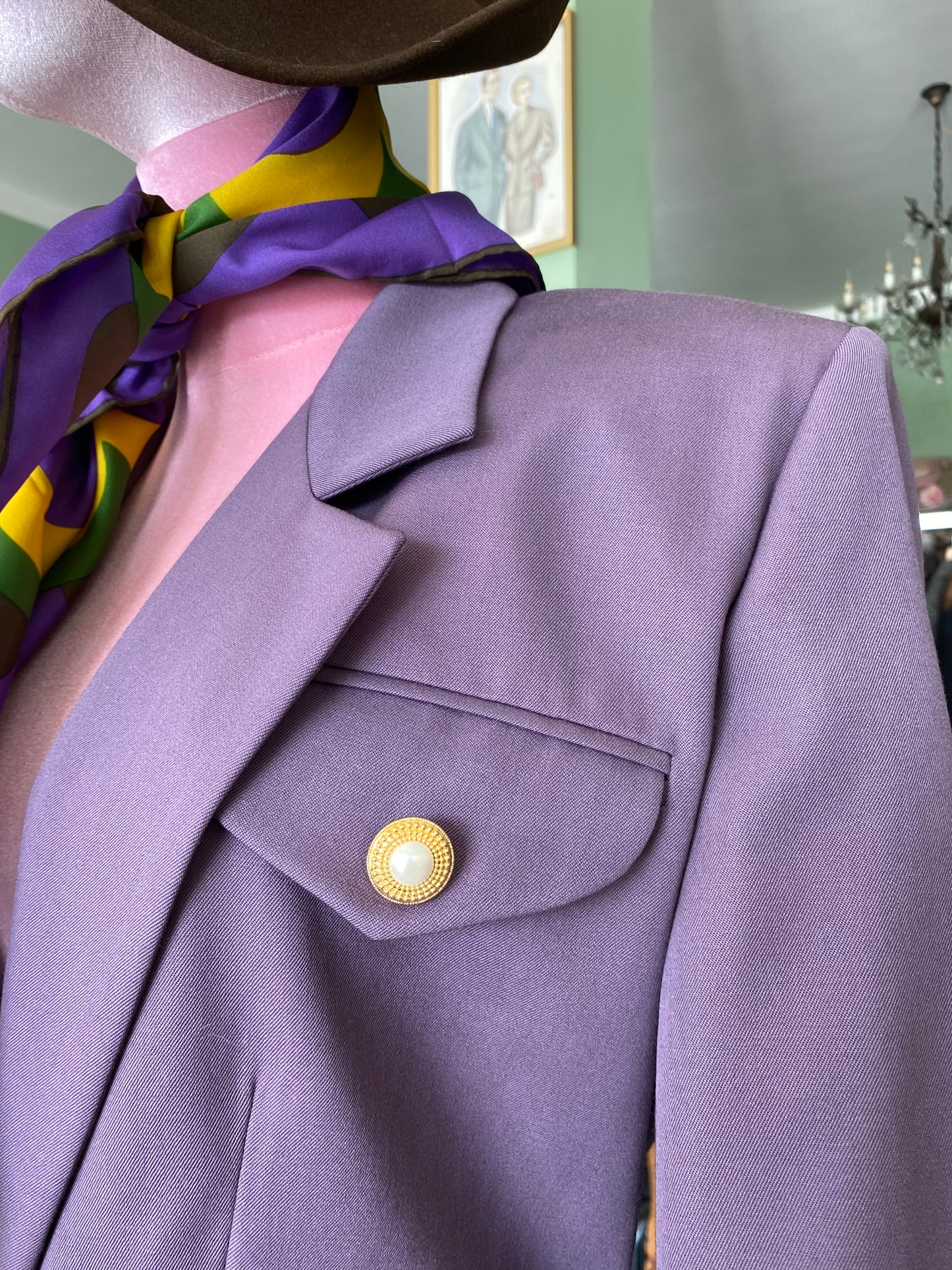 Tailleur anni ‘90 color malva - TG. 40/42