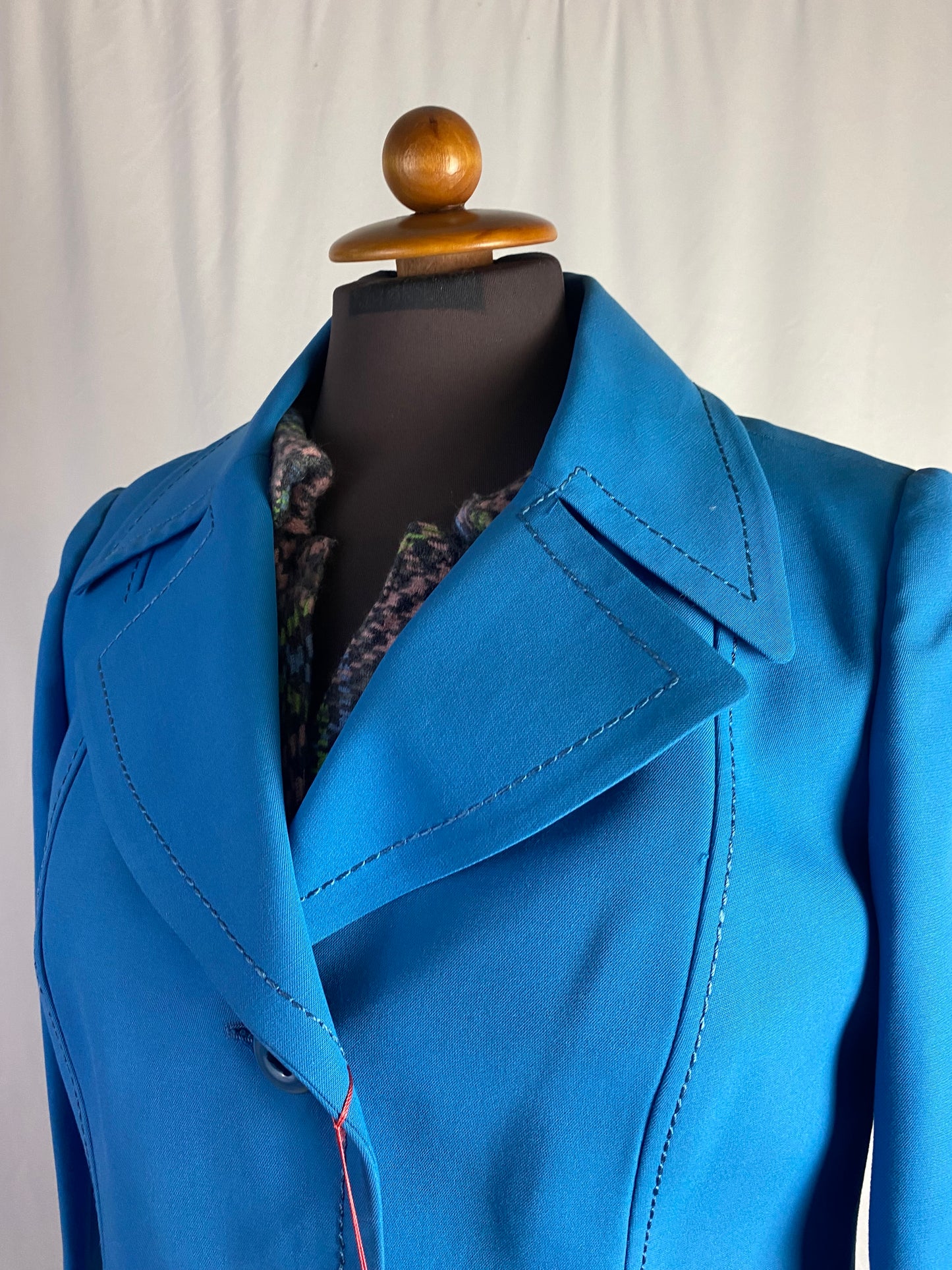 Cappotto anni ‘70 azzurro - nuovo fondo di magazzino - TG. 40/42