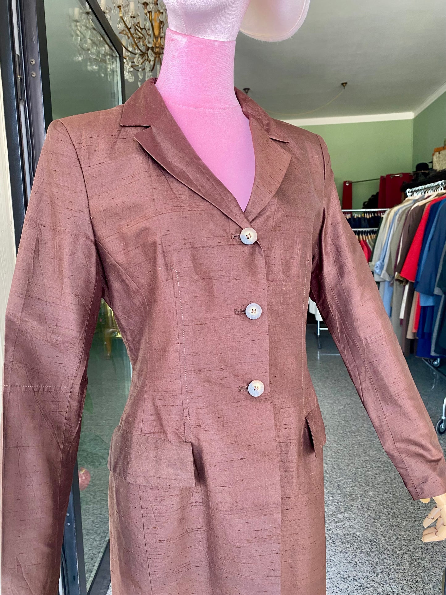 Soprabito in shantung di seta - TG. 42