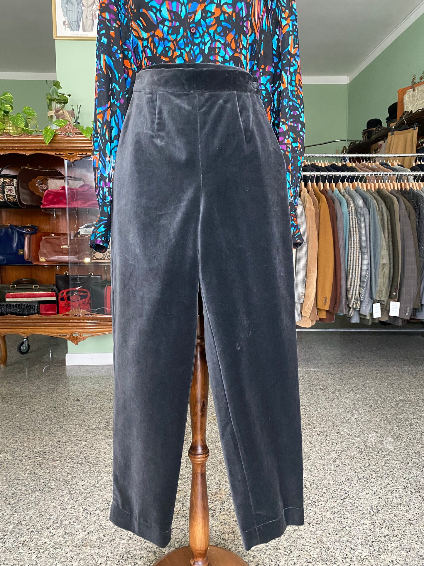 Pantaloni in velluto nuovi fondo di magazzino - TG. 38