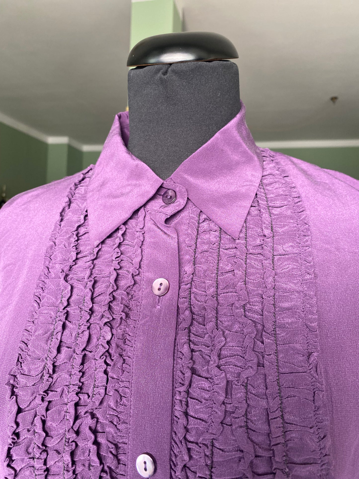 Camicia in seta viola - TG. 40/42