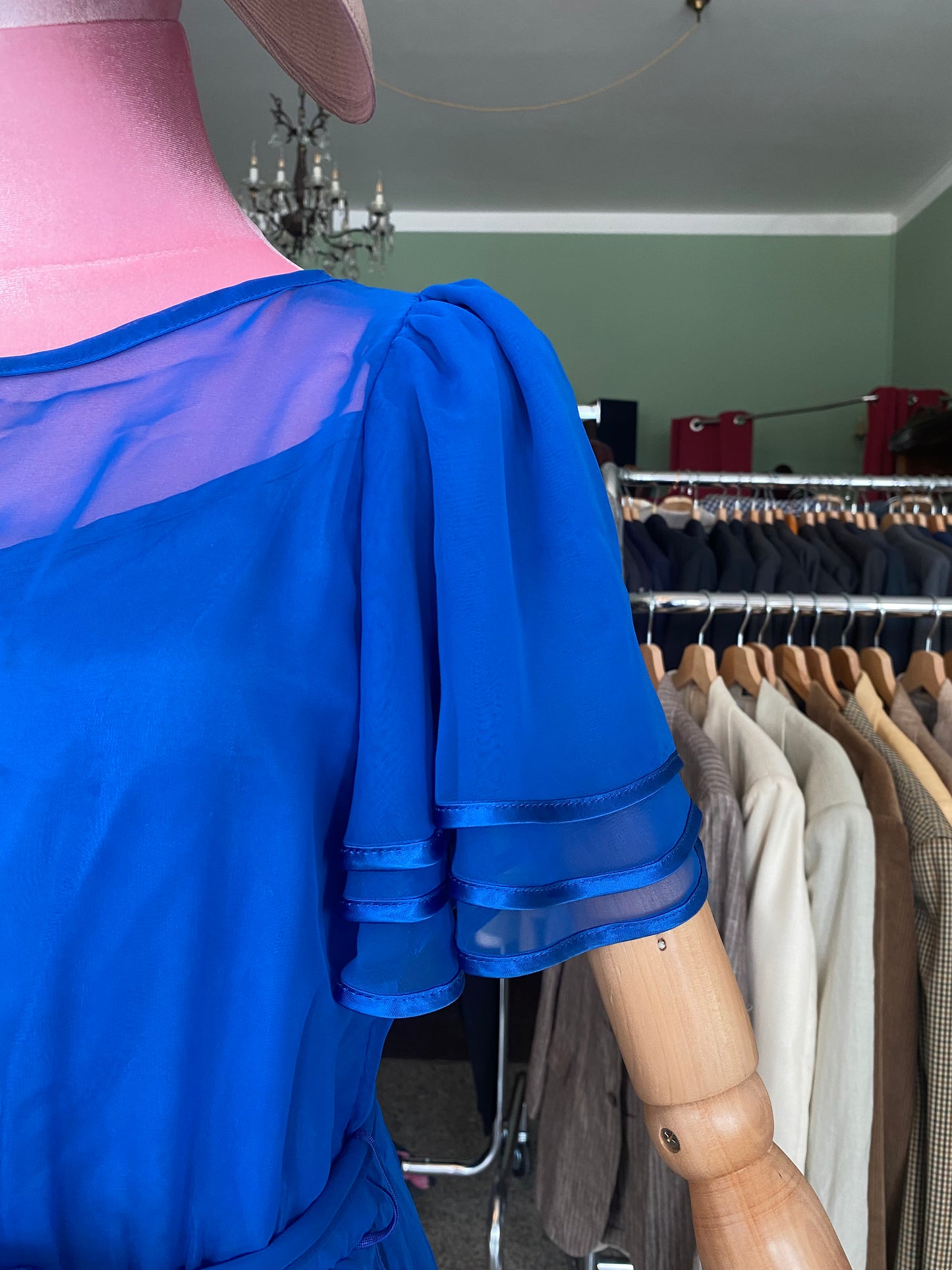 Abito blu in organza - TG. 42/44