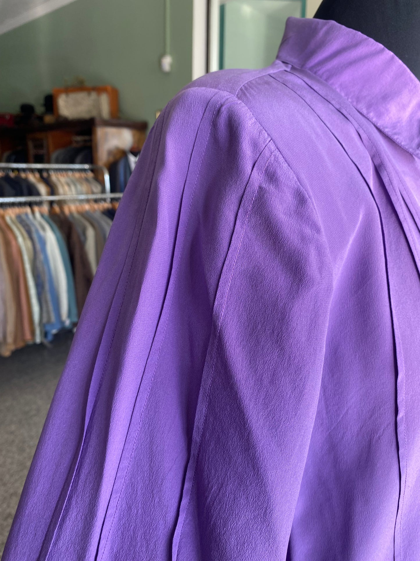 Camicia in seta viola - TG.