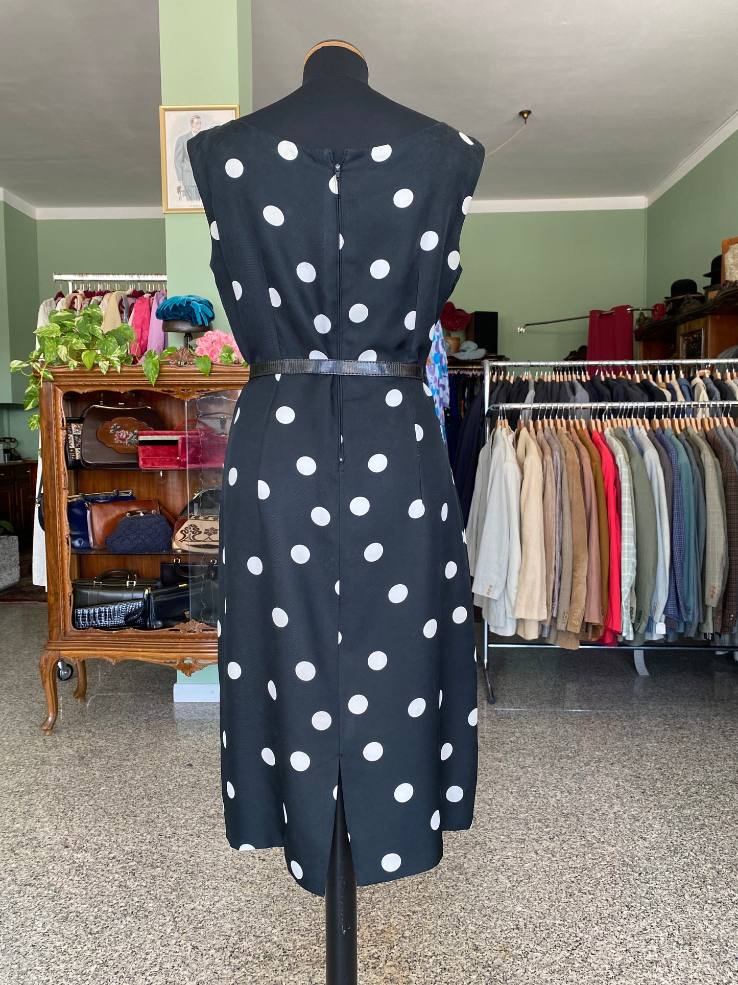 Abito a pois sartoriale anni ‘60 - TG. 44 circa