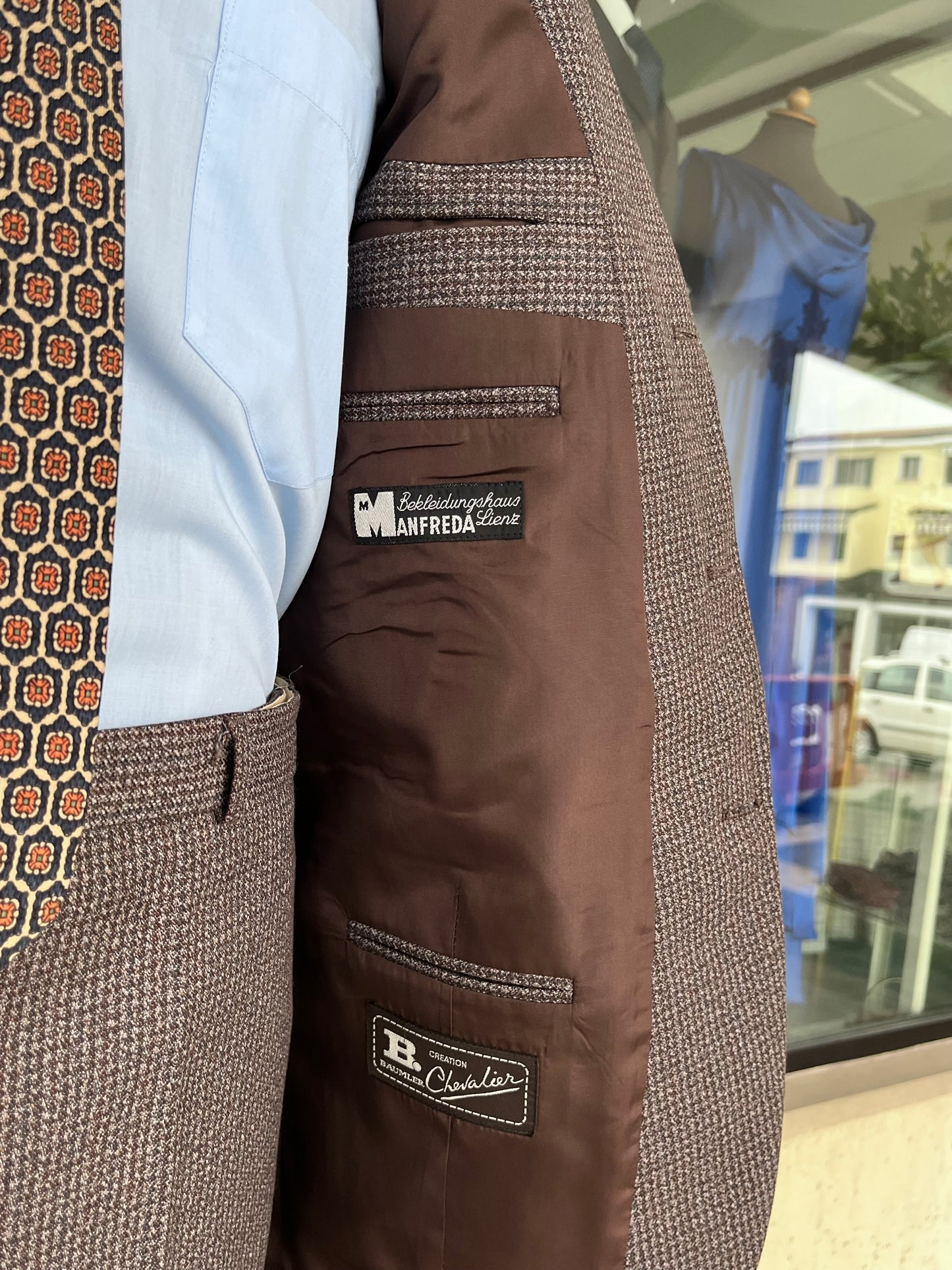 Completo anni '70 tweed tg. 56 drop 4