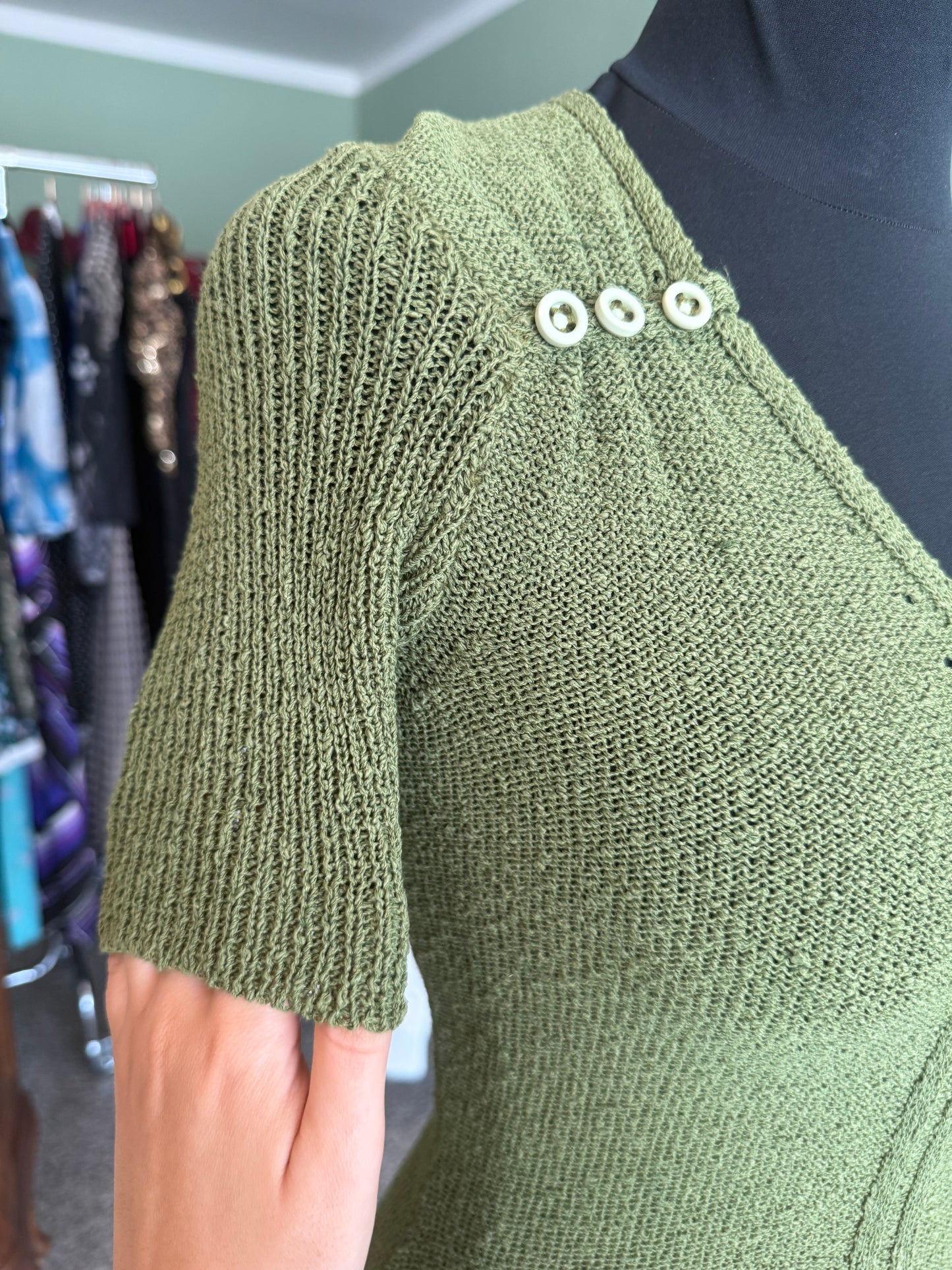 Abito in maglia Jean Blondel Paris – fatto a mano anni ’70 - TG. 36