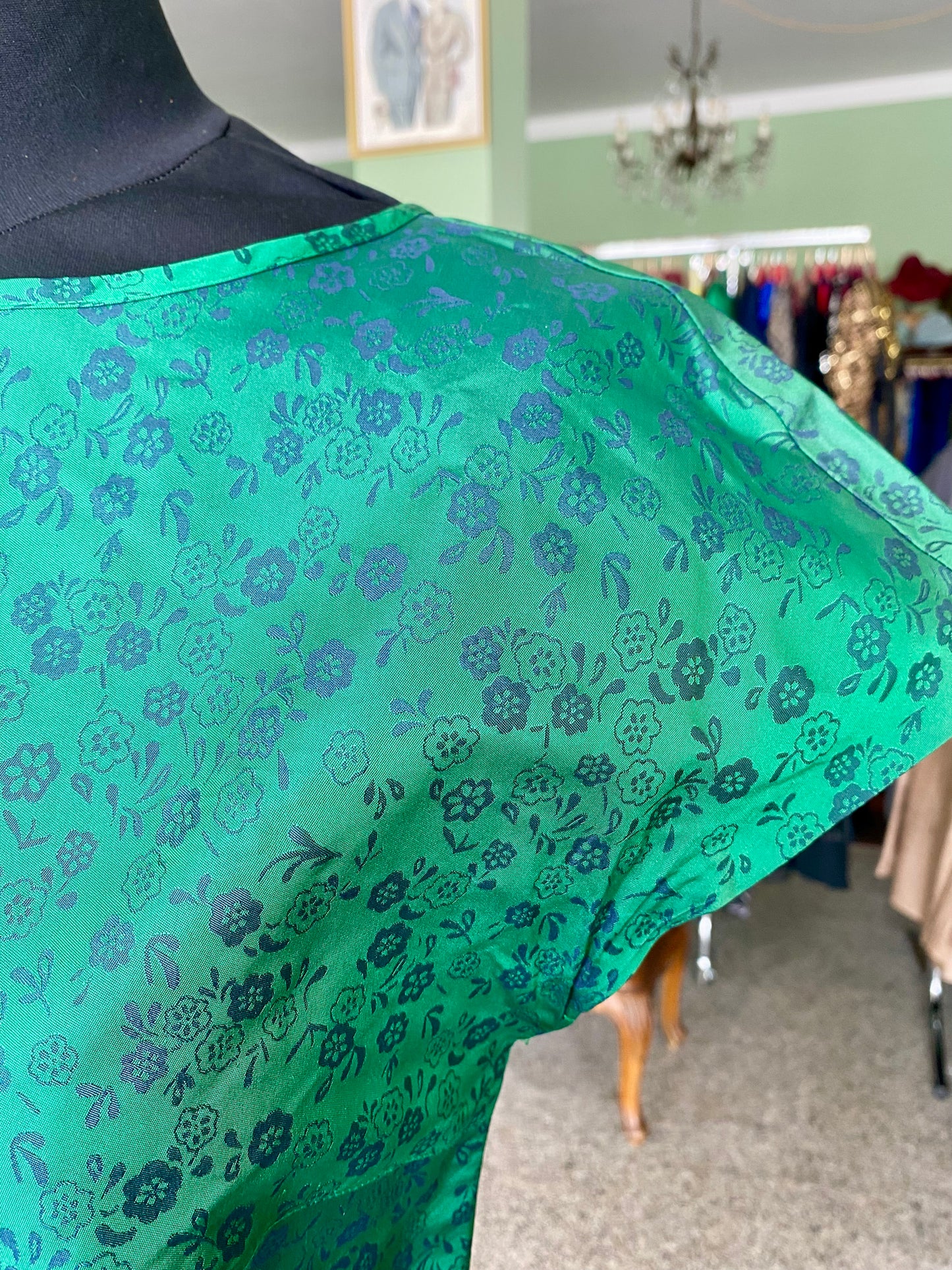 Abito anni ‘80 verde smeraldo - TG. 40