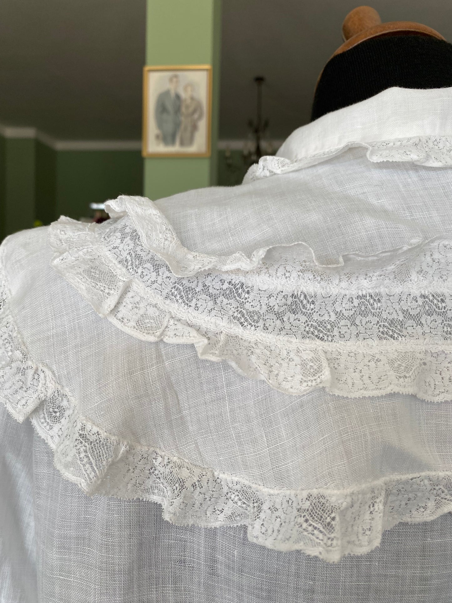 Camicia in garza di cotone anni ‘40 - TG. 38/40