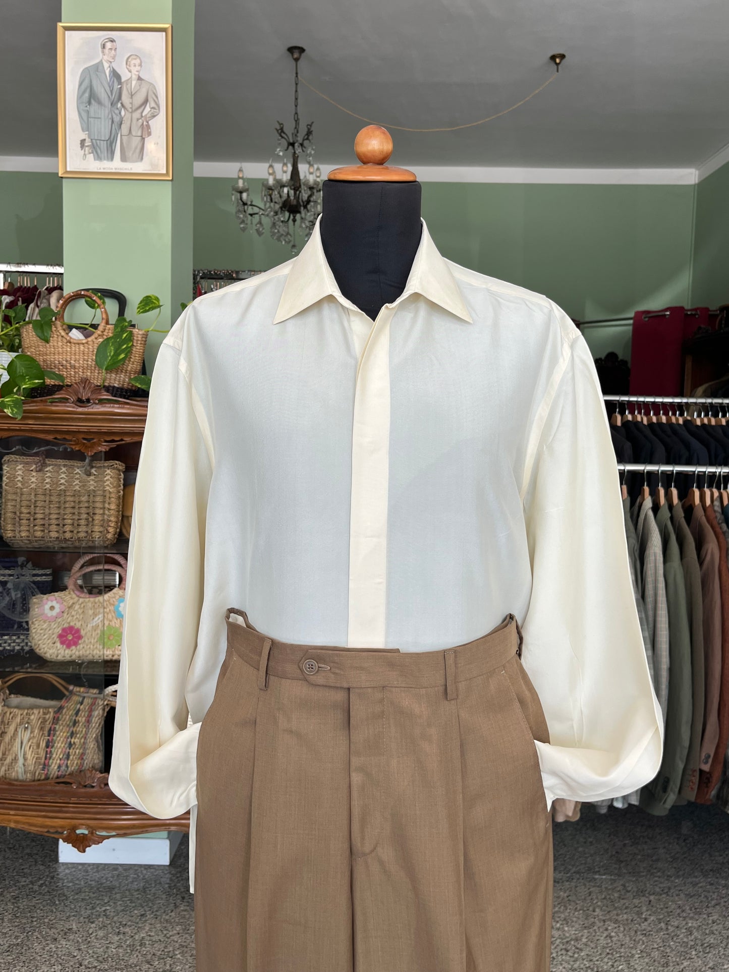 Camicia pura seta tg. M-L