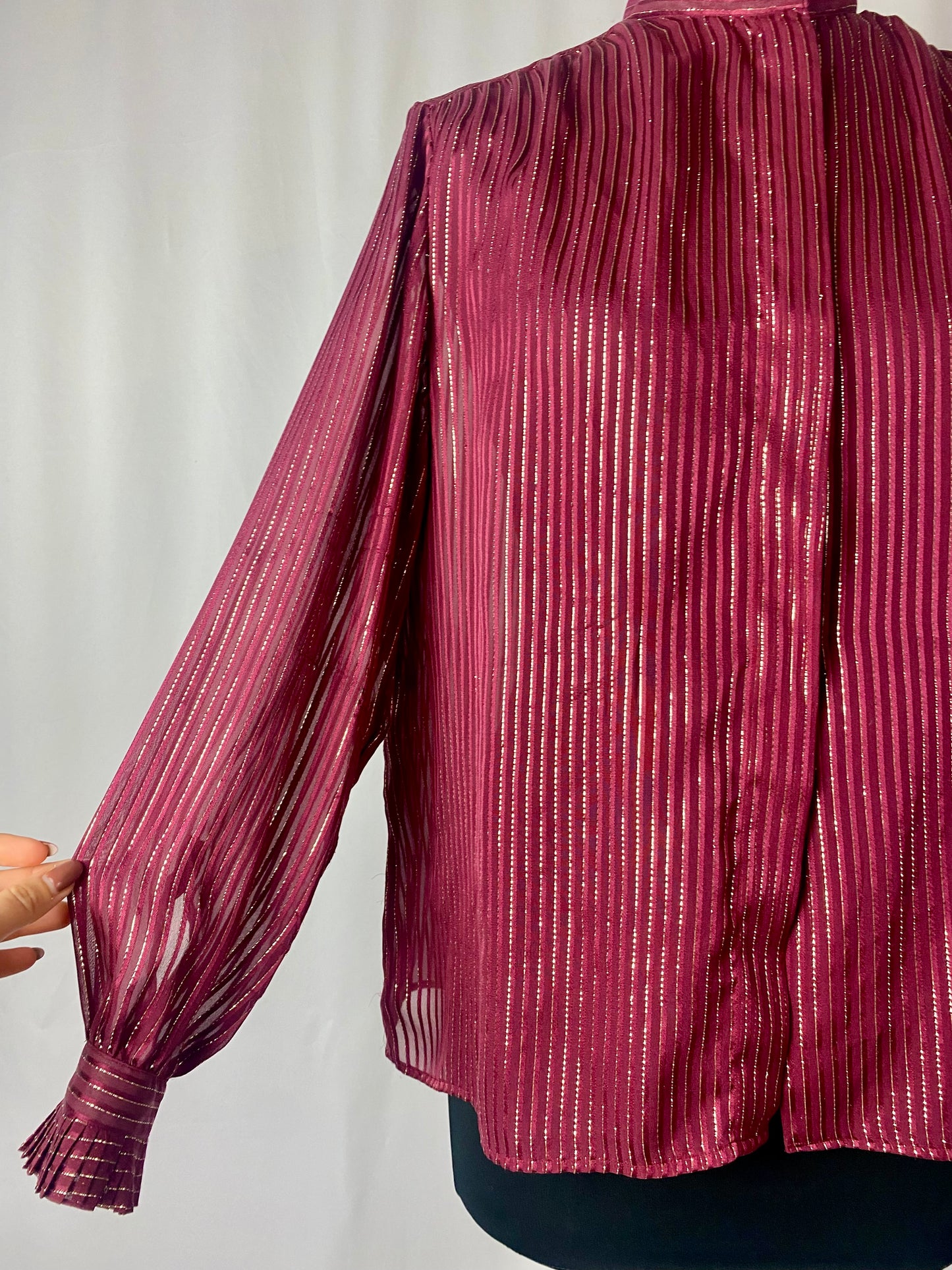 Camicia in seta bordeaux - TG. 40/42