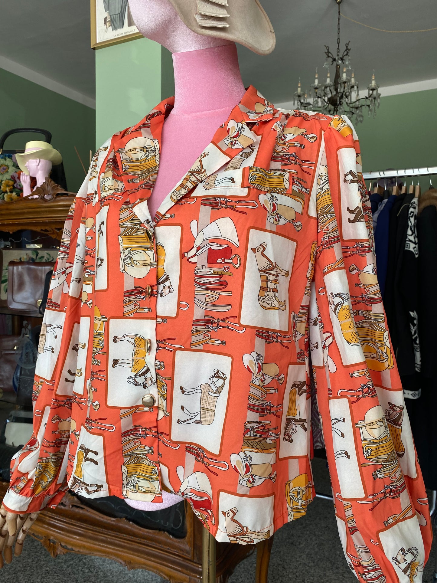 Camicia con cavalli - TG. 44/46/48