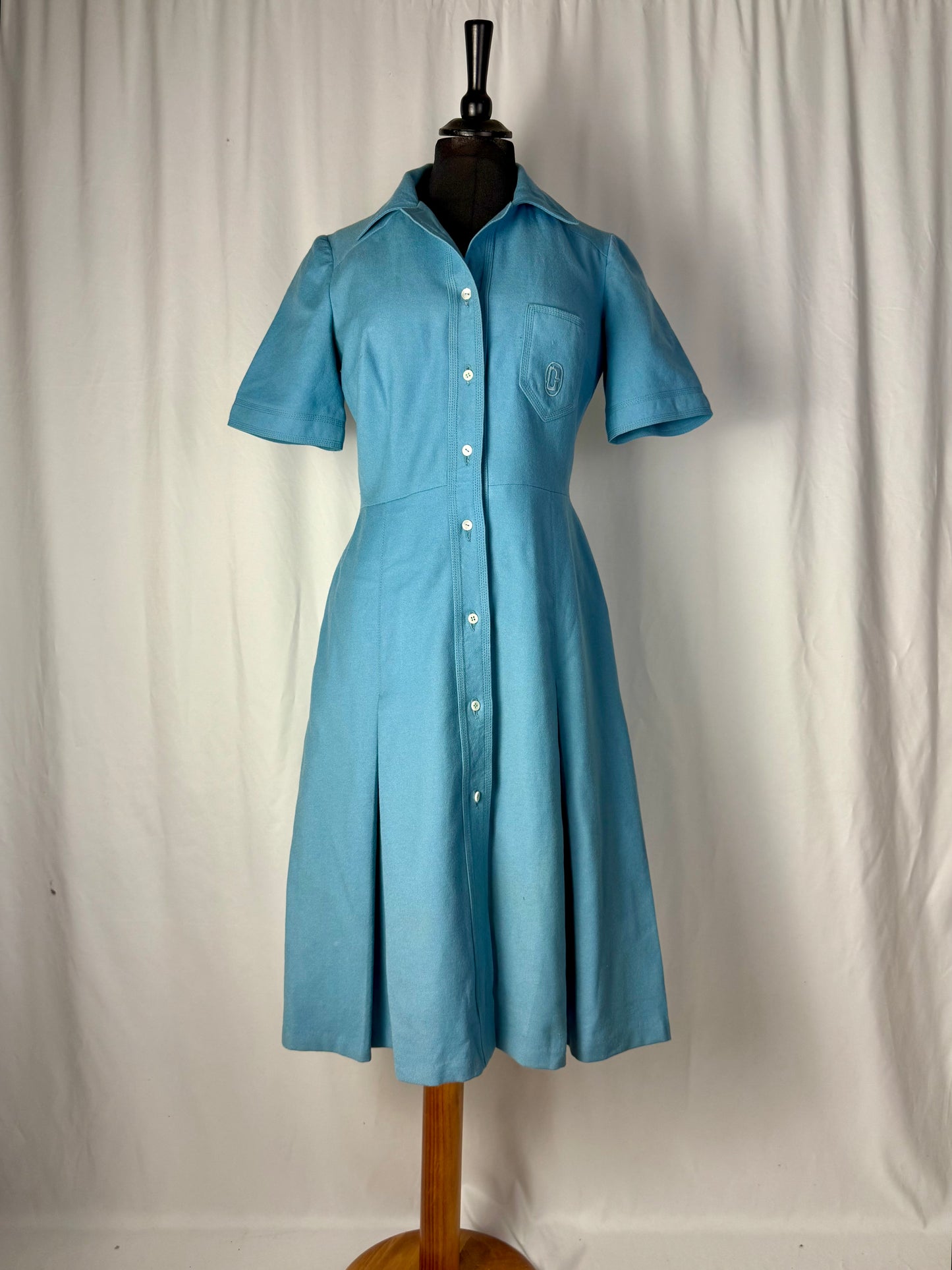 Chemisier azzurro in lana anni ‘60 - TG. 40/42