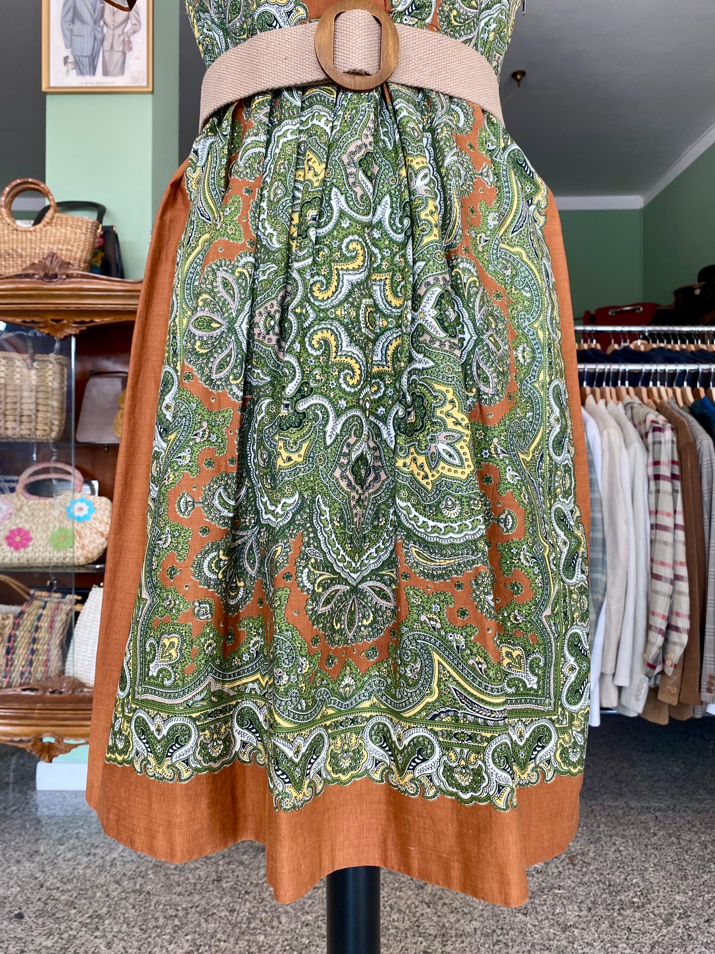 Abito fine anni ‘50 fantasia cashmere - TG. 40