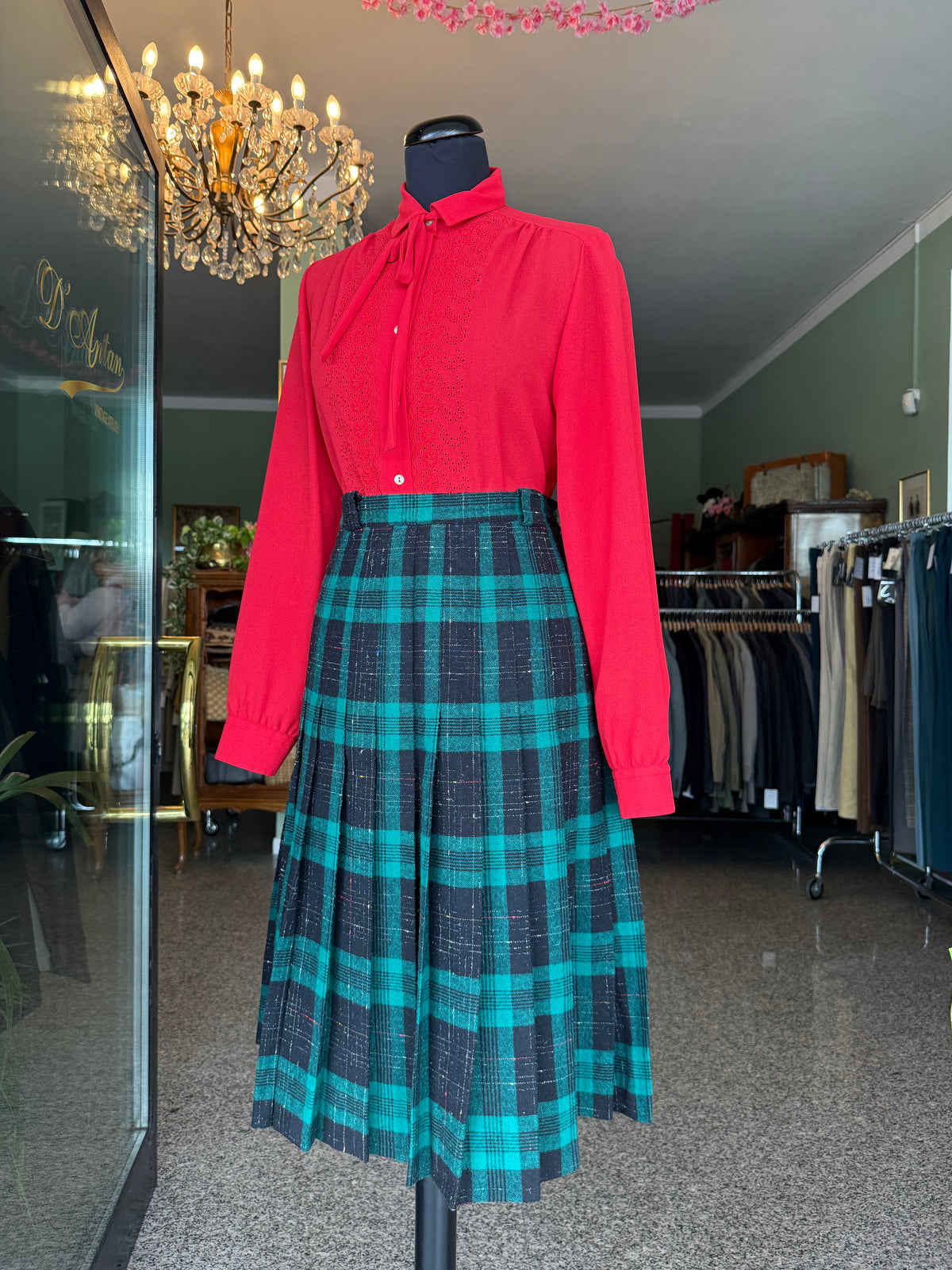 Gonna verde tartan - TG. 44/46