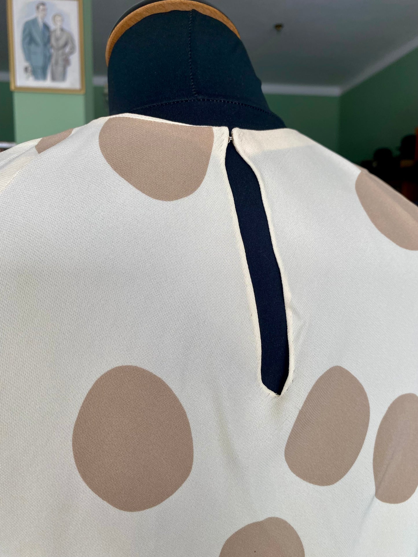 Abito sartoriale a pois grandi - TG. 40 circa