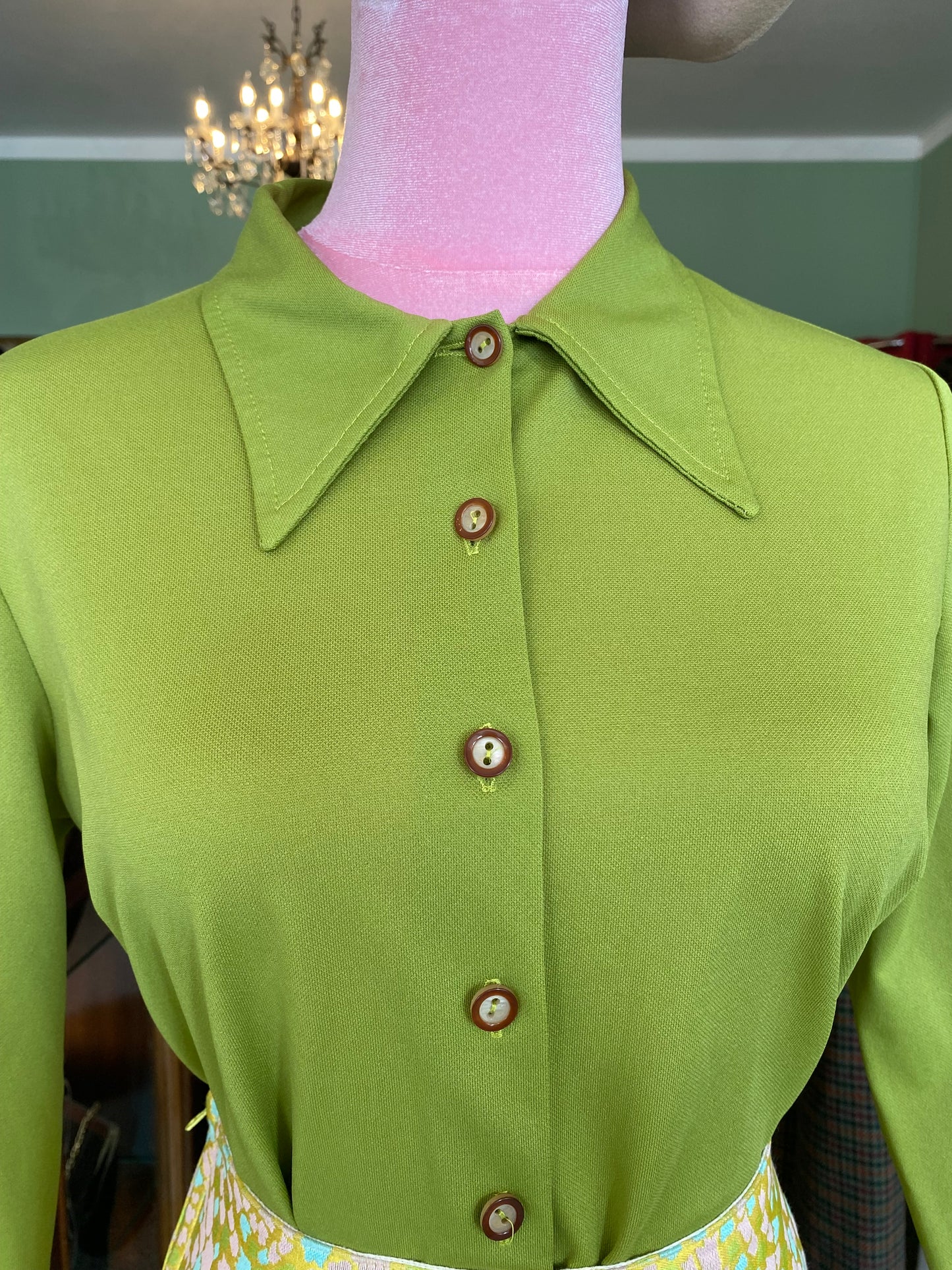 Camicia anni ‘70 verde lime