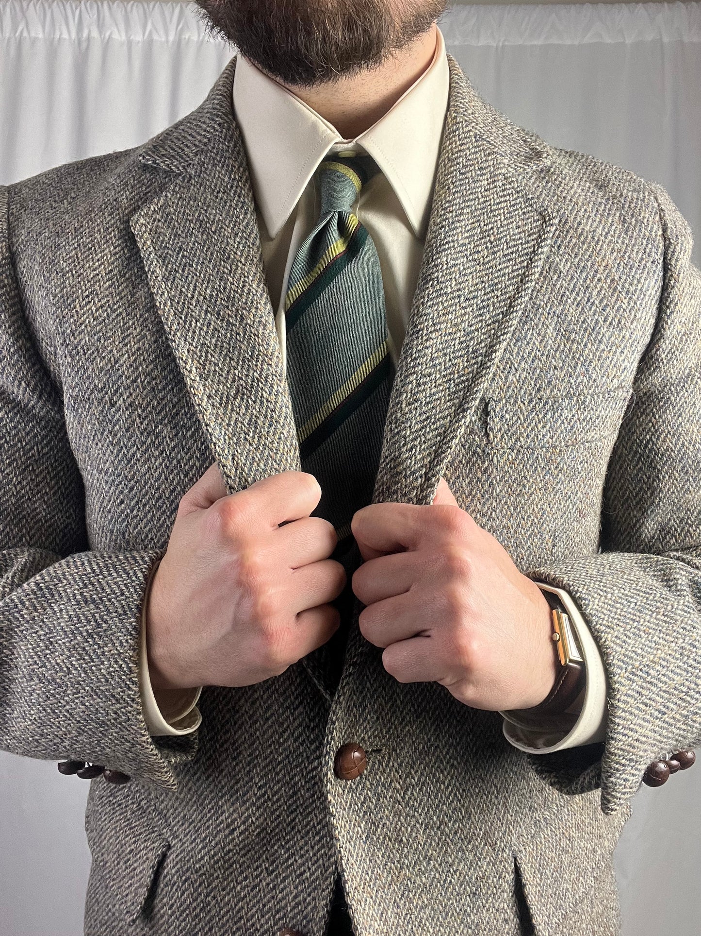 Giacca anni '80 Harris Tweed tg. 48-50