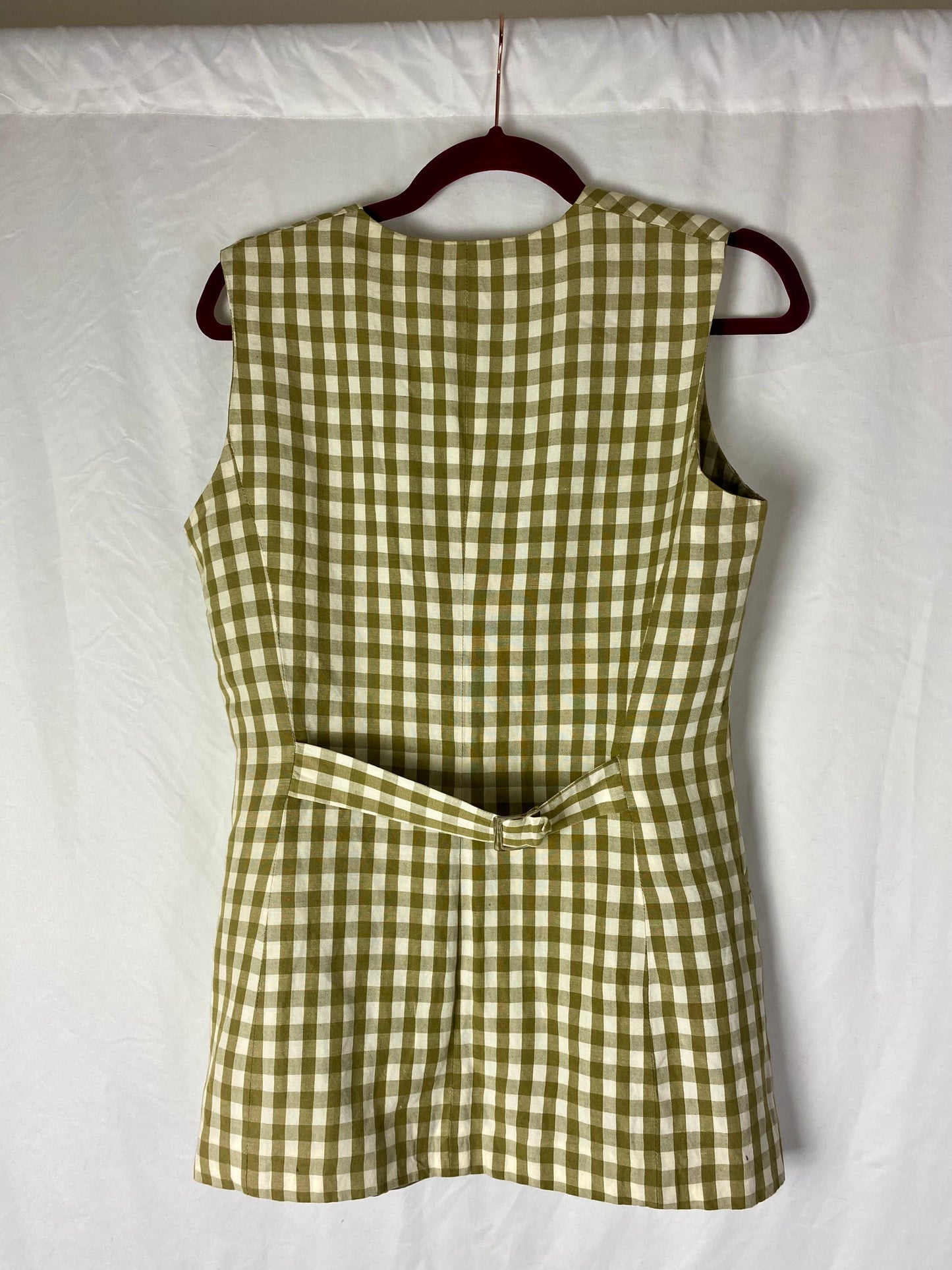 Gilet vichy verde pistacchio - TG. 40/42