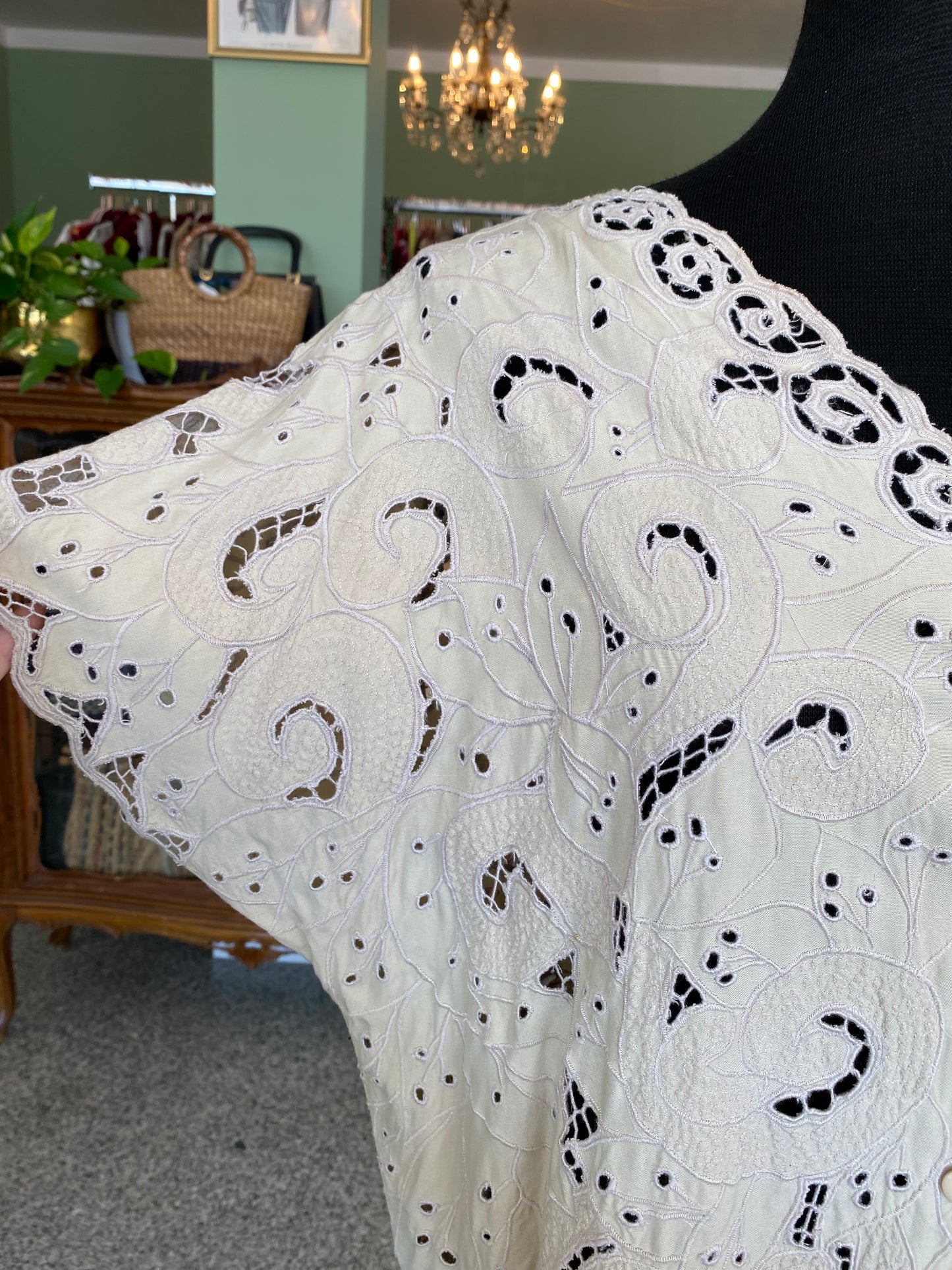 Blusa in cotone traforato - TG. 50/52
