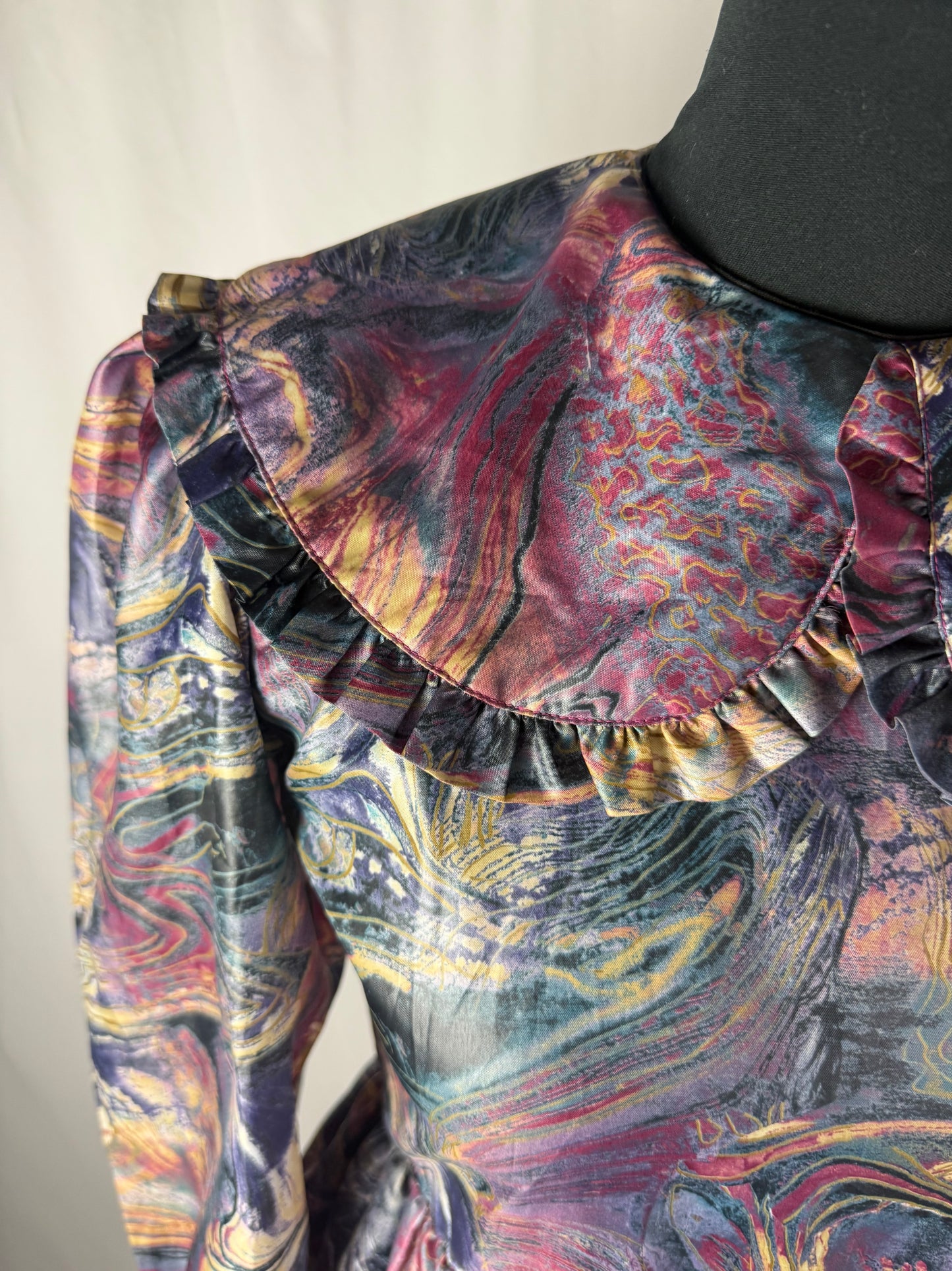 Abito anni ‘80 stampa marmorizzata - TG. 40