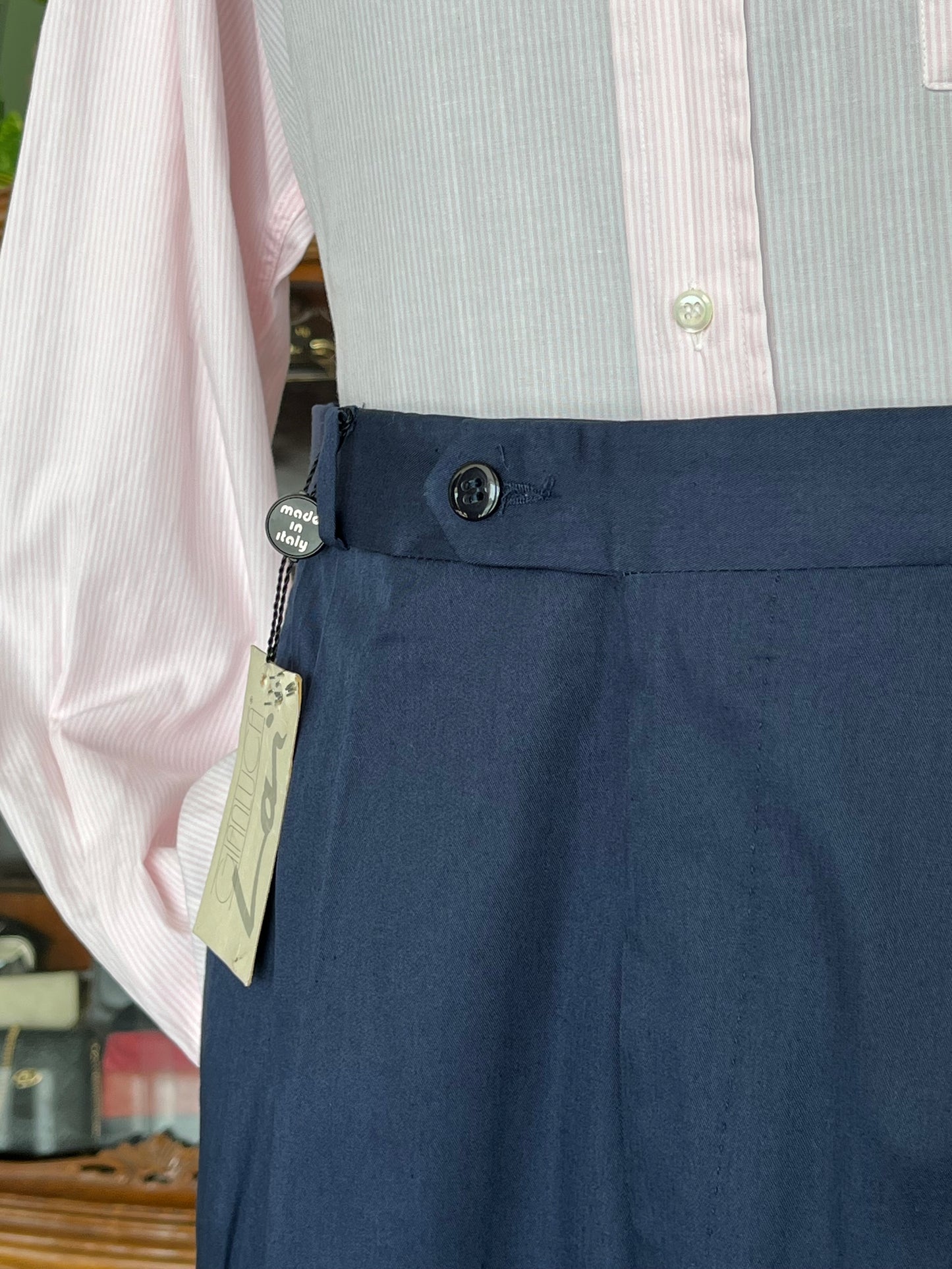 Calzoni in cotone blu tg. 48