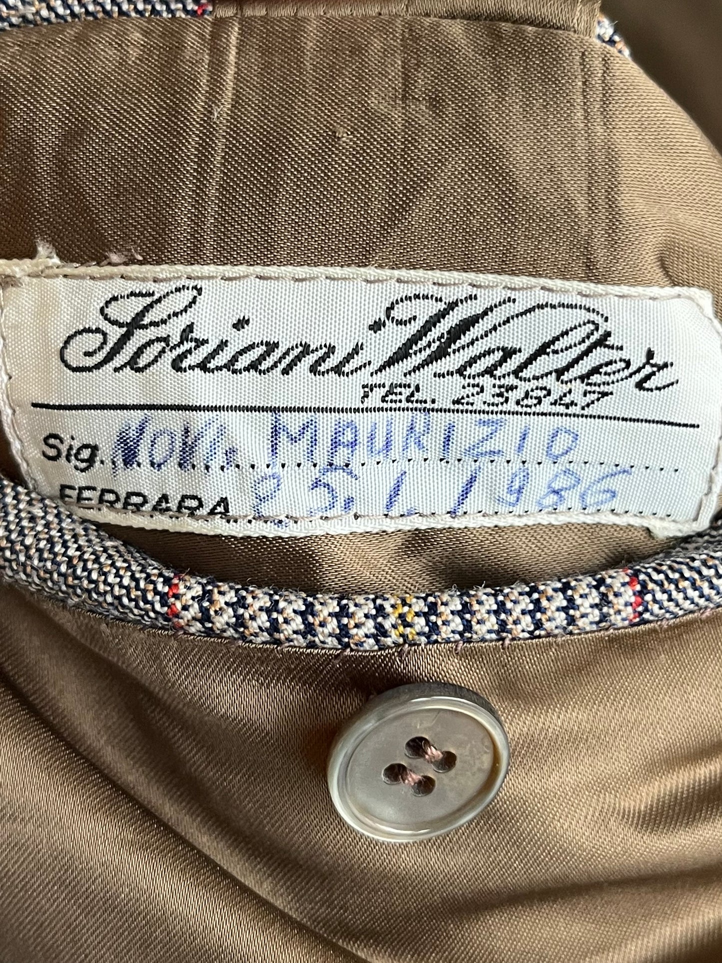 Completo sartoriale anni ‘80 Principe di Galles tg. 52-54