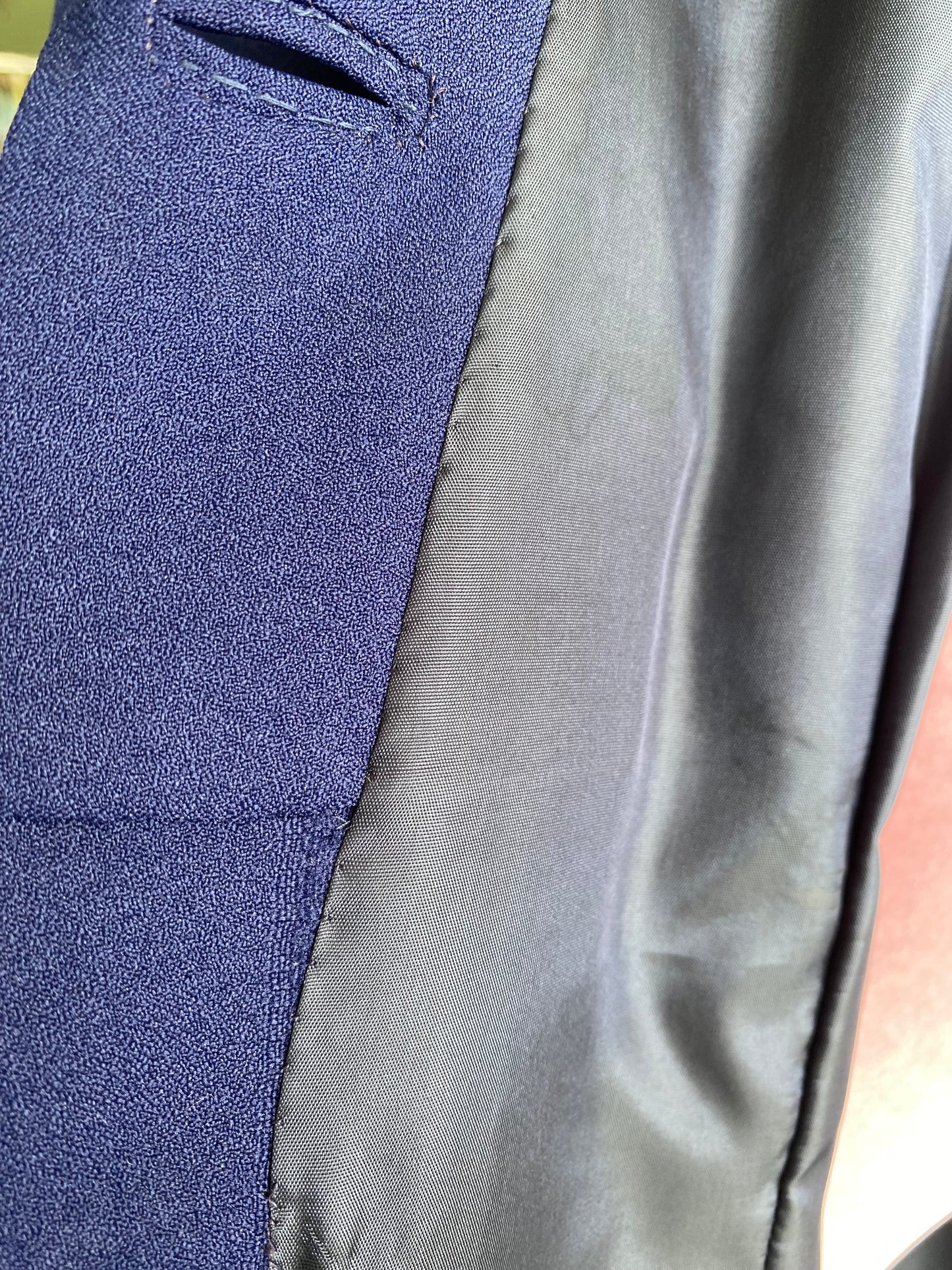 Soprabito sartoriale blu anni ‘60 - TG. 44/46