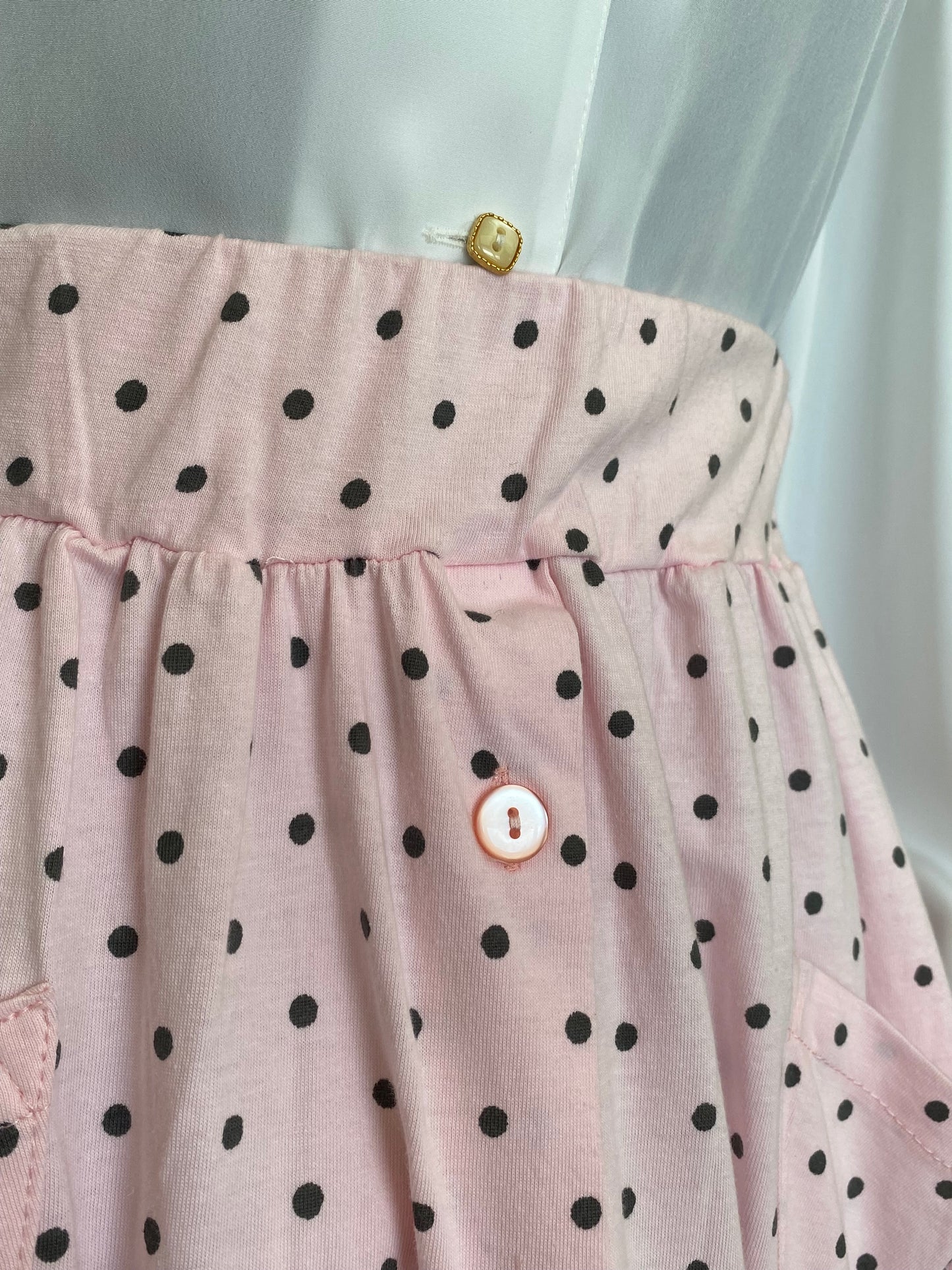 Gonna a pois nuova fondo di magazzino - TG. 38 - 40 vita elastica