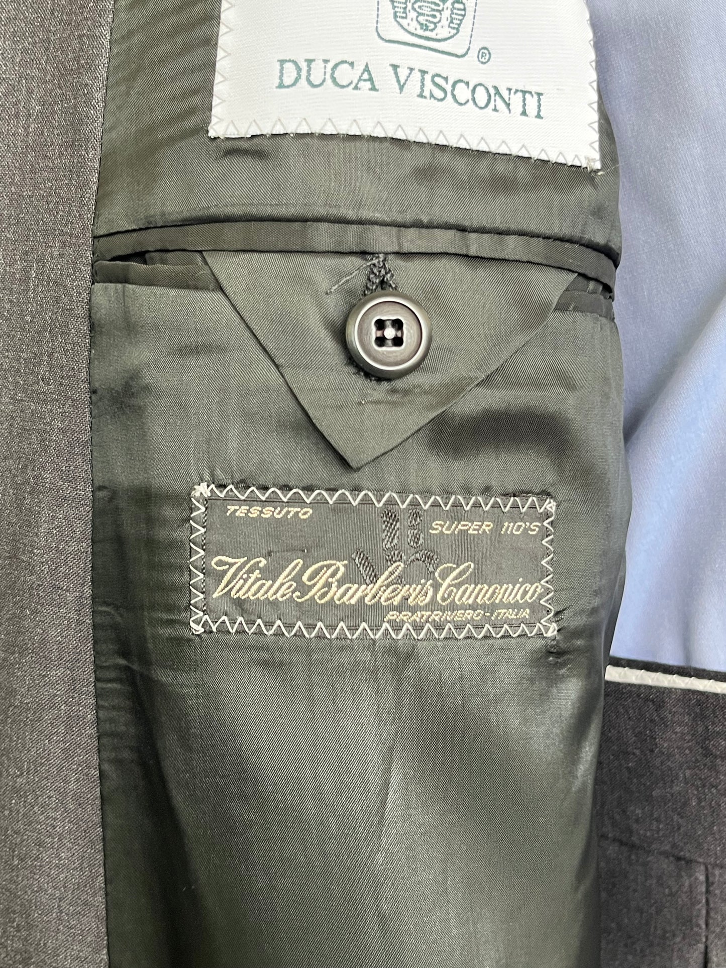 Completo Vitale Barberis Canonico doppiopetto anni '80 NOS tg. 52-54