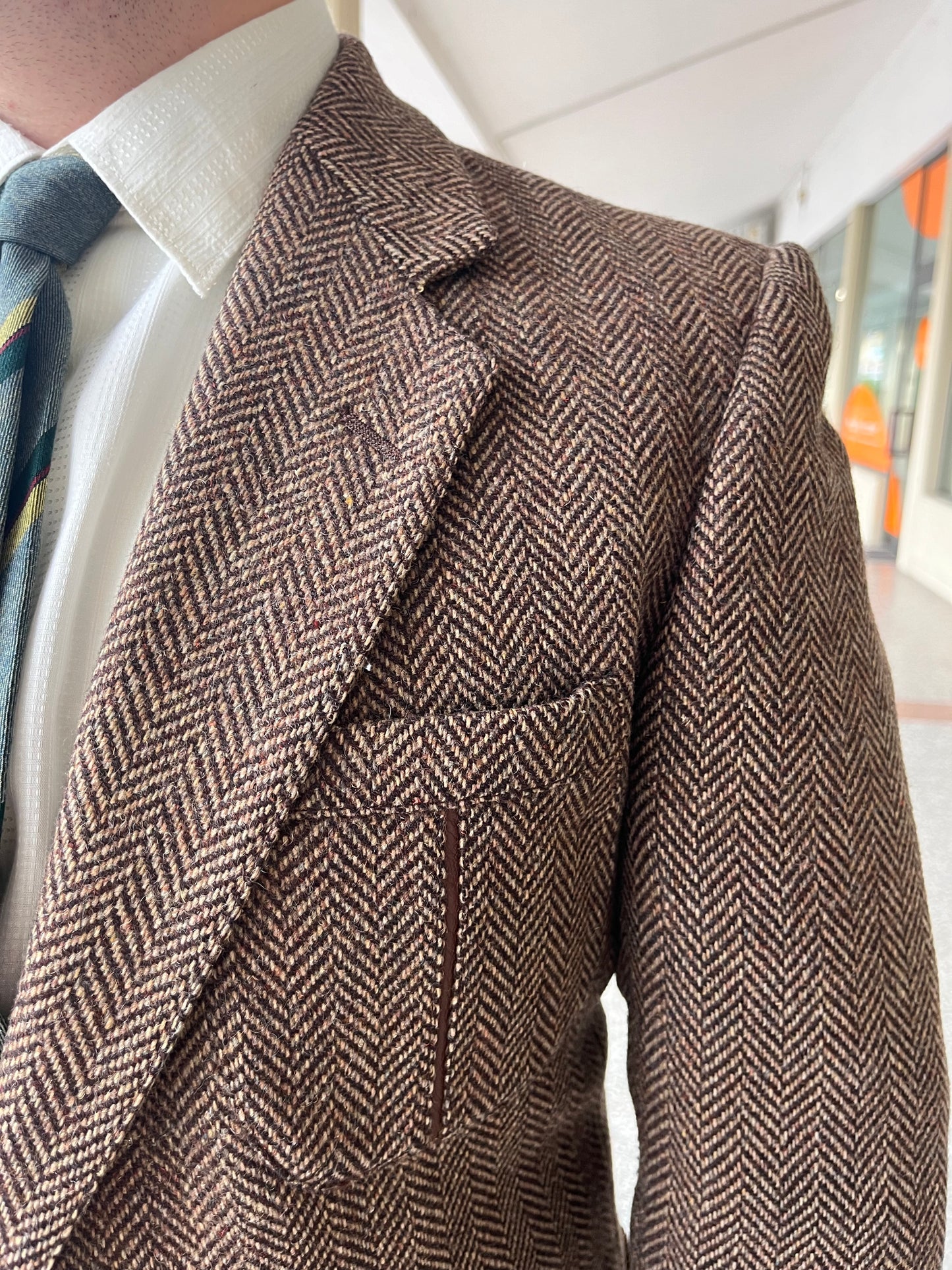 Giacca anni '70 in tweed tg. 46-48