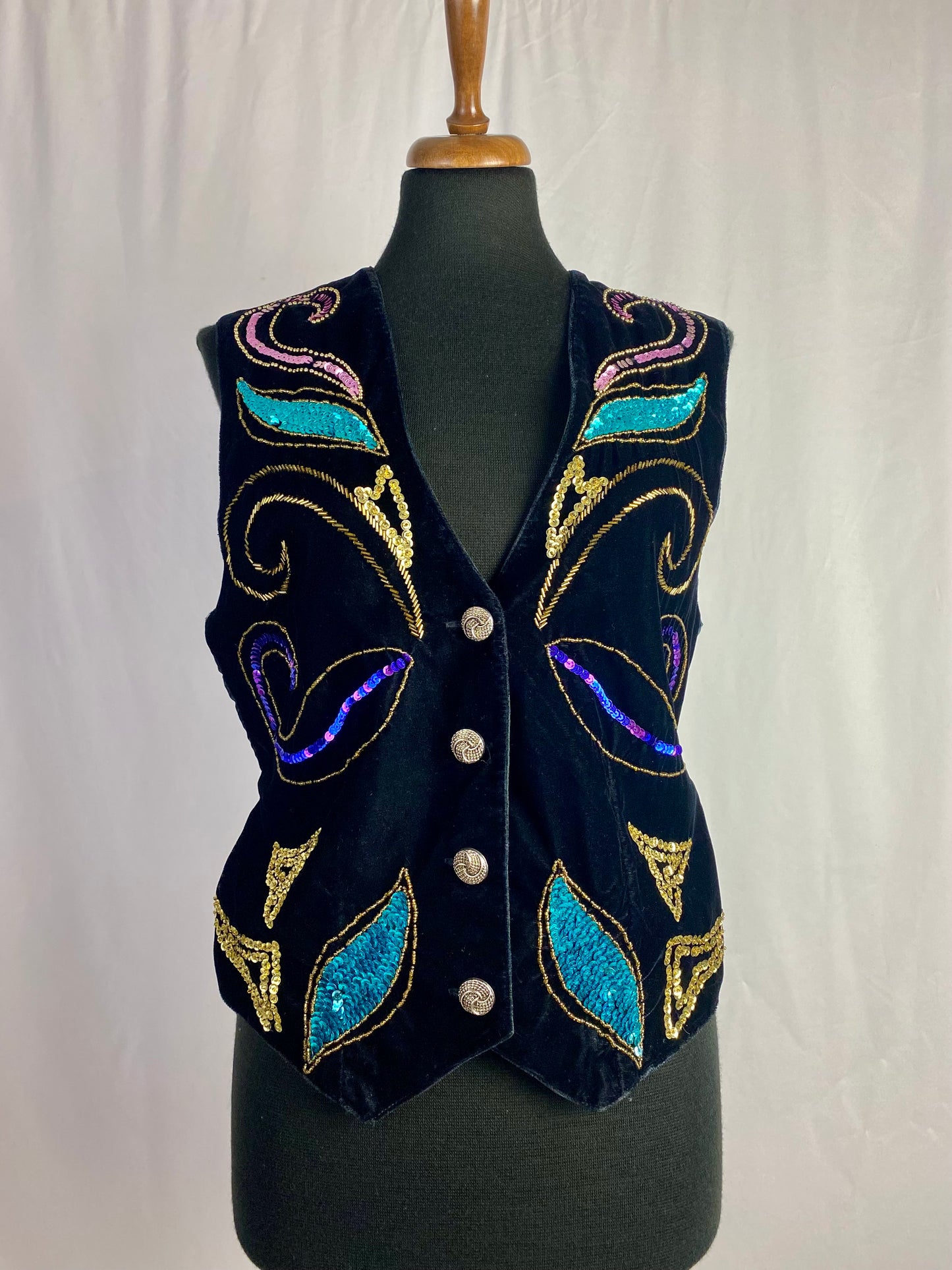 Gilet anni ‘80 paillettes - TG. 40/42