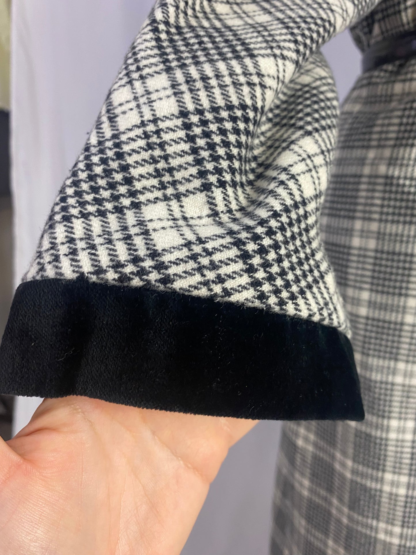 Abito pied de poule 100% lana - TG. 44/46