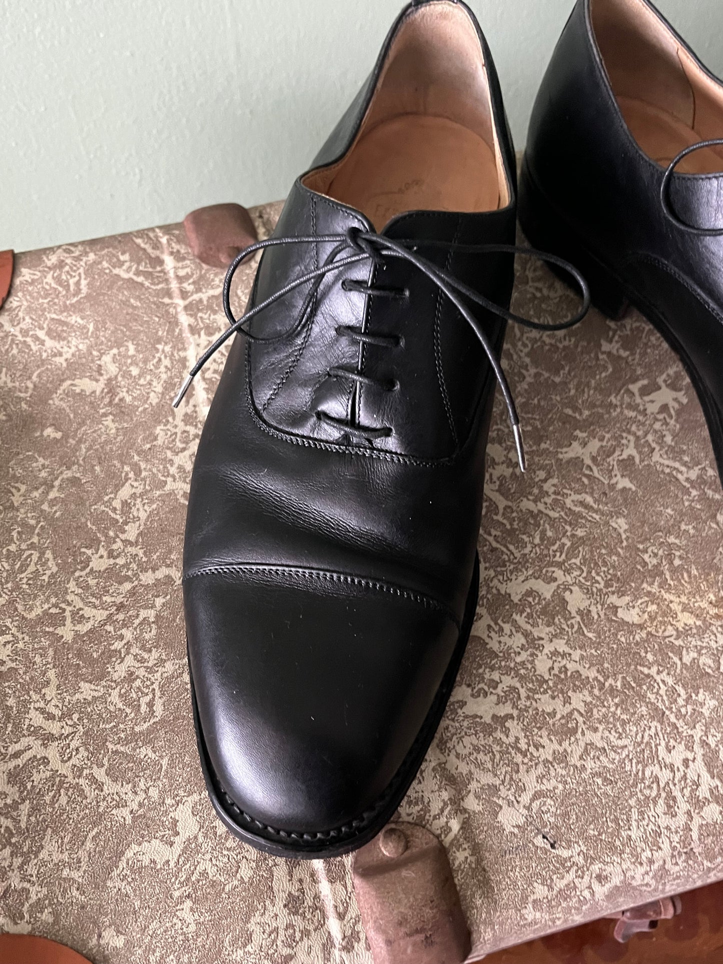Scarpe oxford pelle nera tg. 41-42