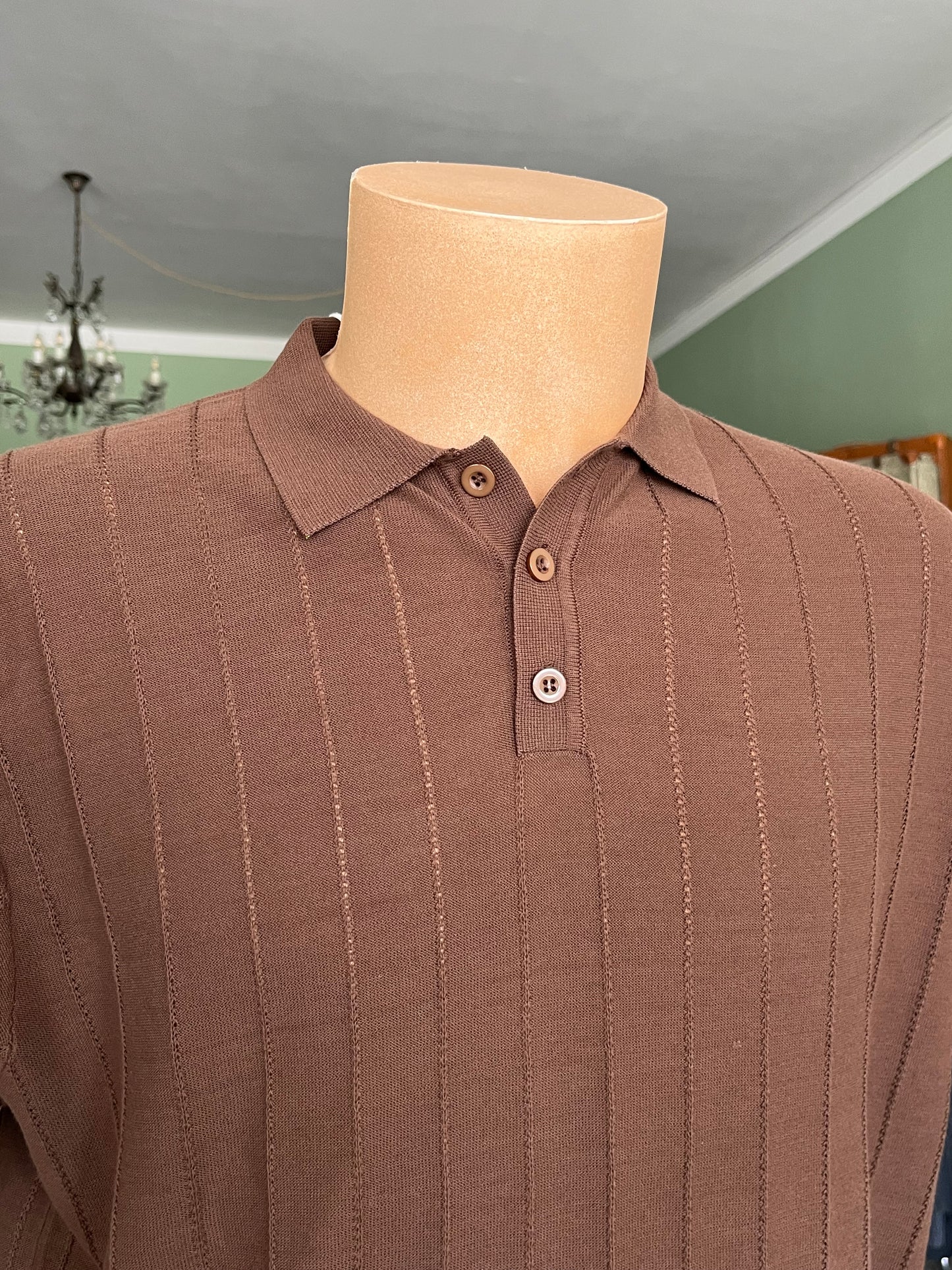 Polo a maniche corte cotone/lino tg. 54