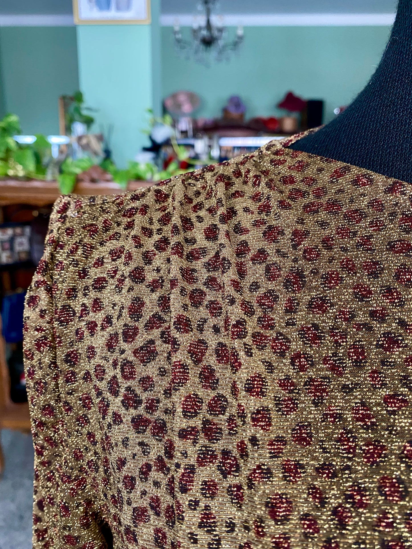 Blusa in lurex leopardata - TG. 44/46