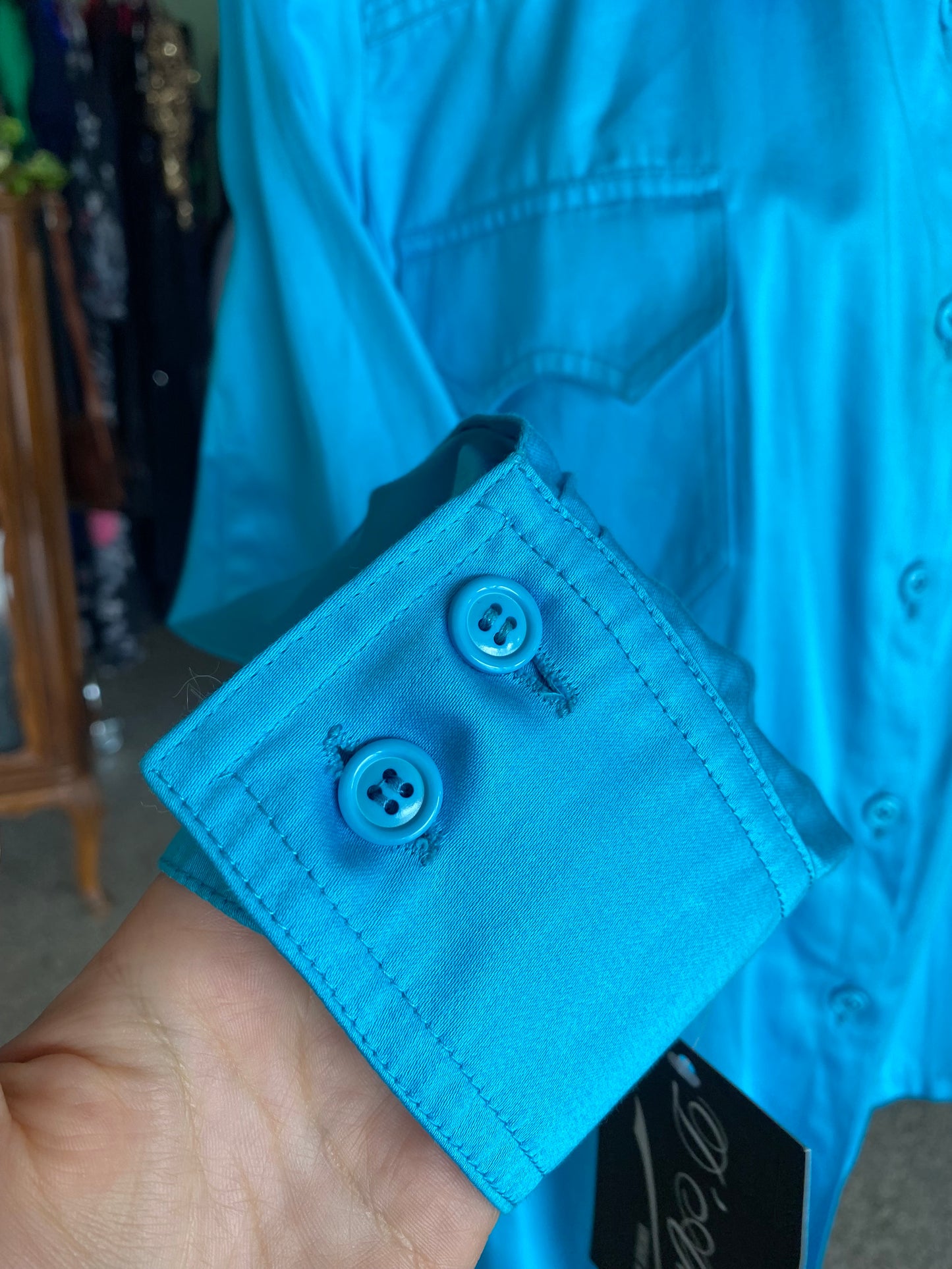Camicia anni ‘70 azzurra - TG. 44/46