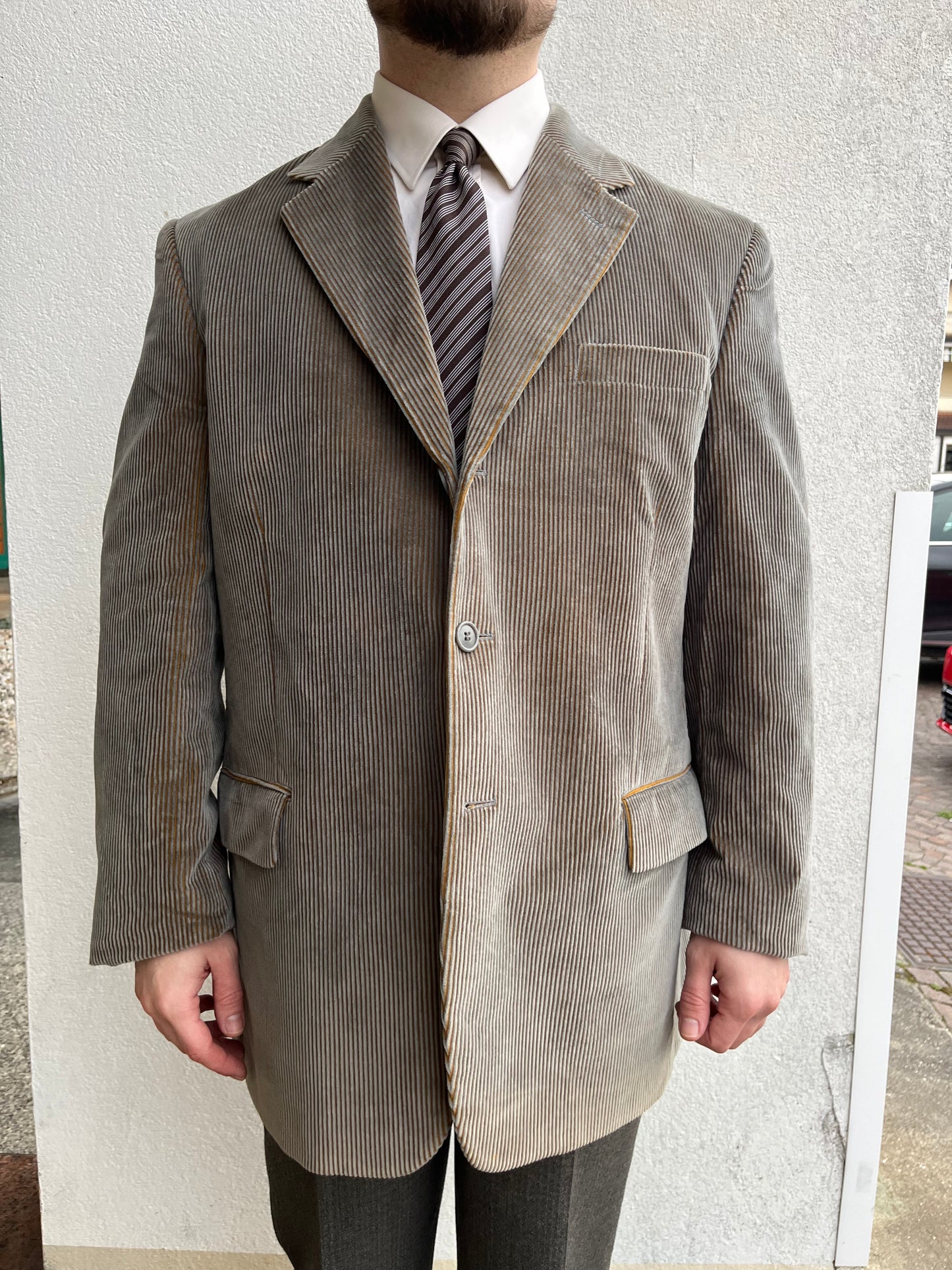 Giacca anni '80 velluto tg. 54-56