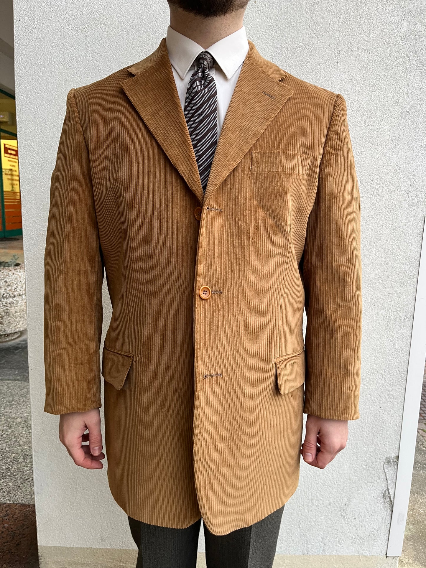 Giacca anni '80 velluto tg. 54