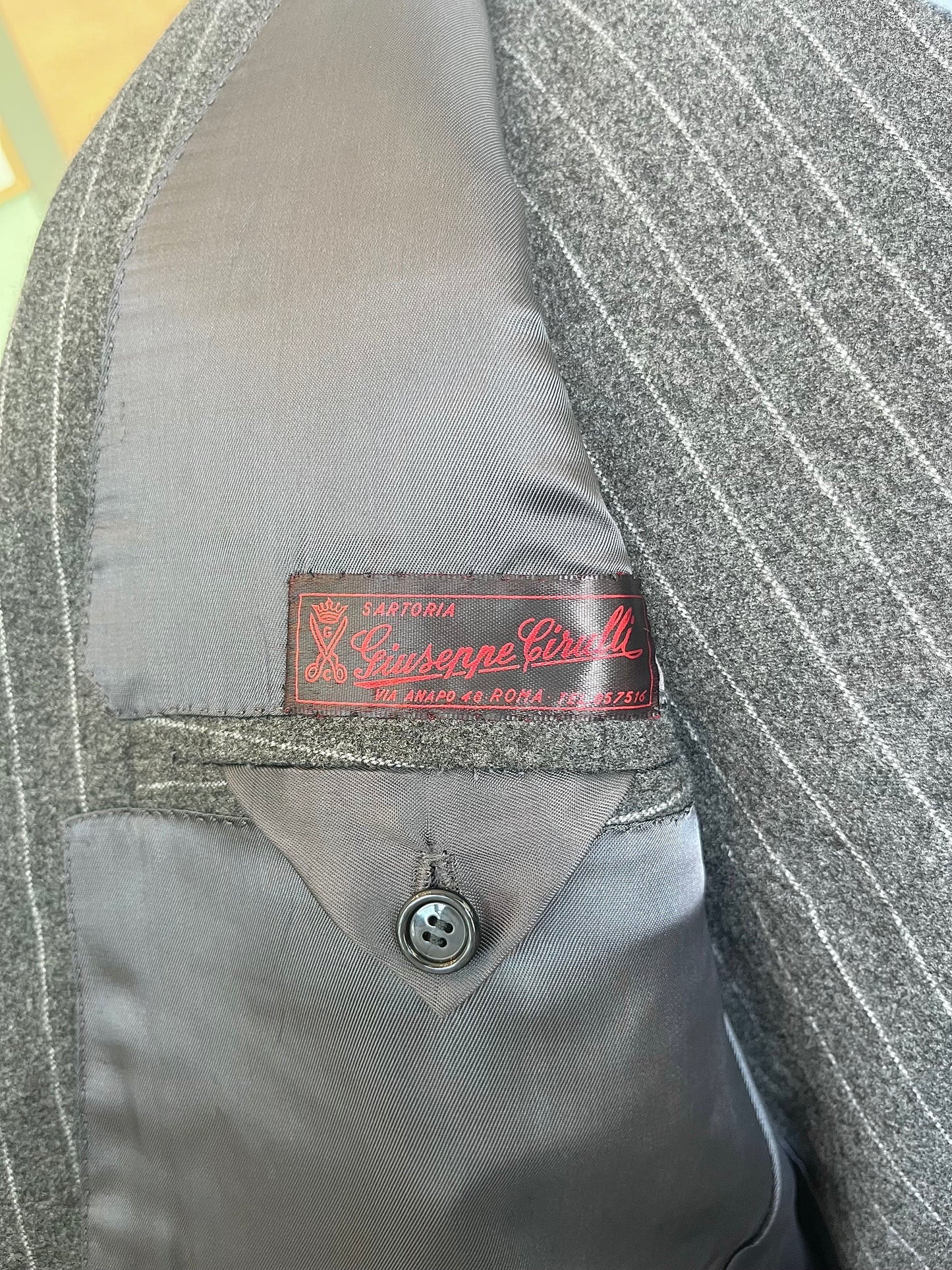 Completo tre pezzi sartoriale anni '70 tg. 50-52